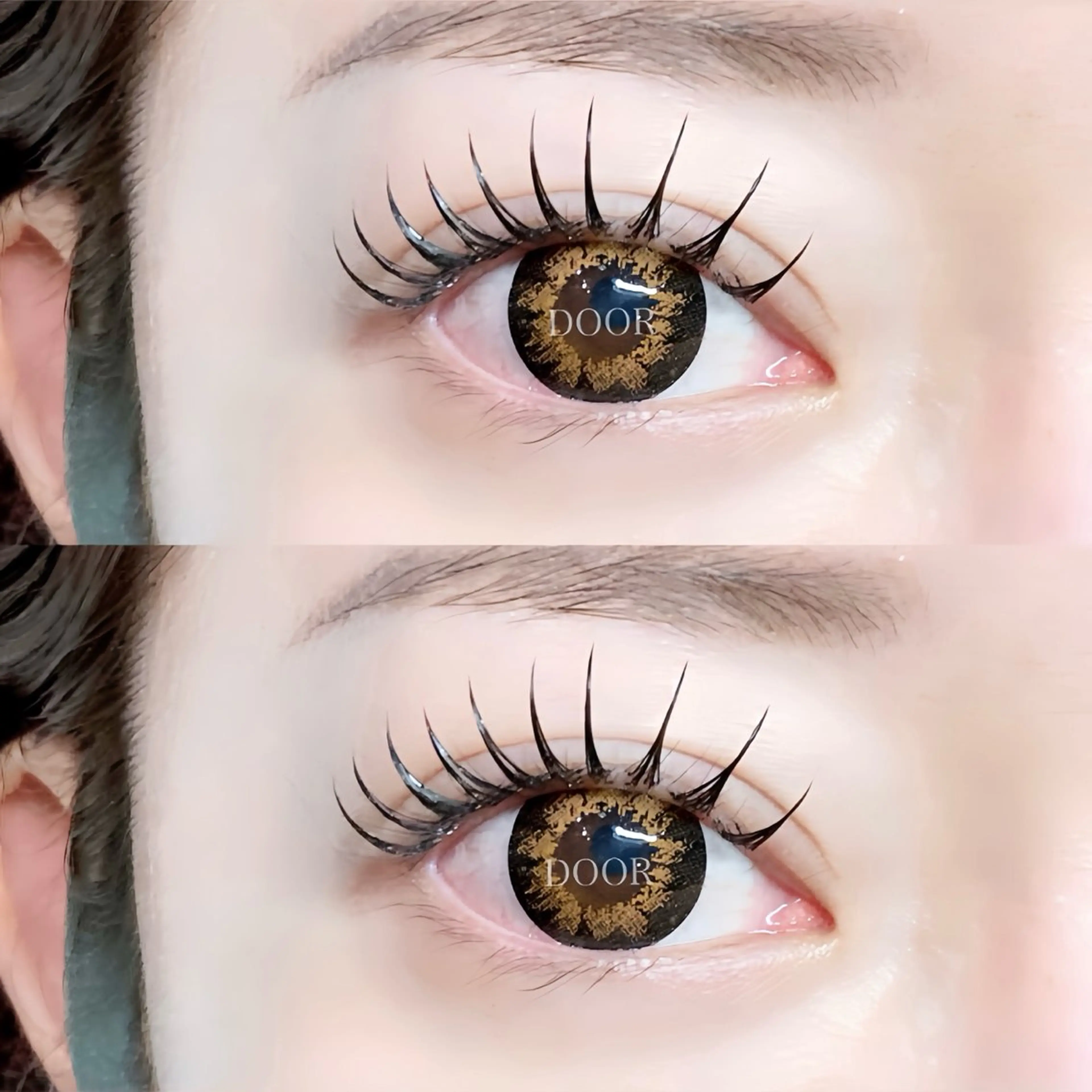 【パリエクメニュー👀🩵】パリジェンヌ➕フラットラッシュ120本➕LED➕アイシャンプー付き🫧 束感仕上げ🩵の写真