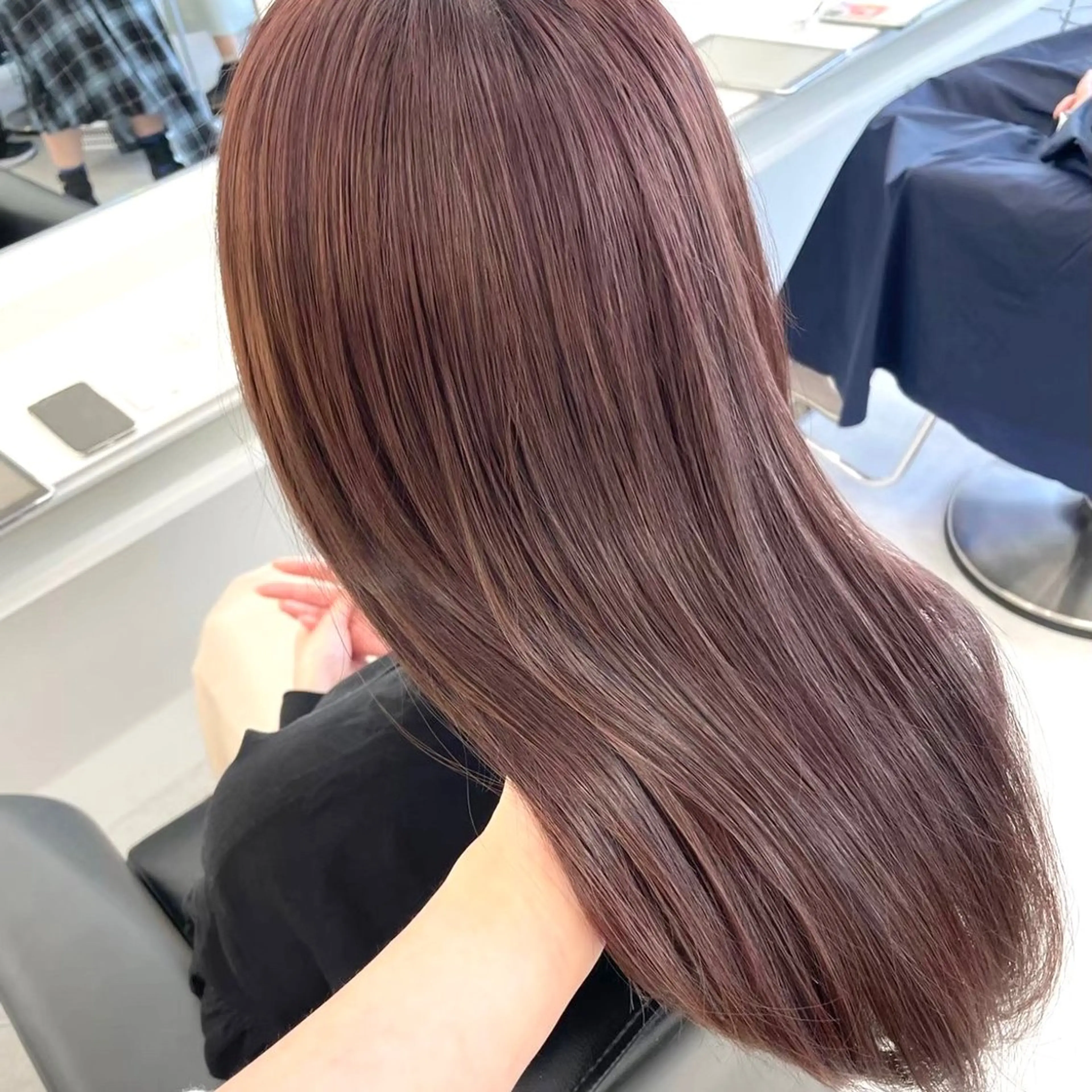 ロング カラー ラベンダーカラー ピンクカラー ピンクラベンダー ParveMix いしいまお🌼のヘアスタイル