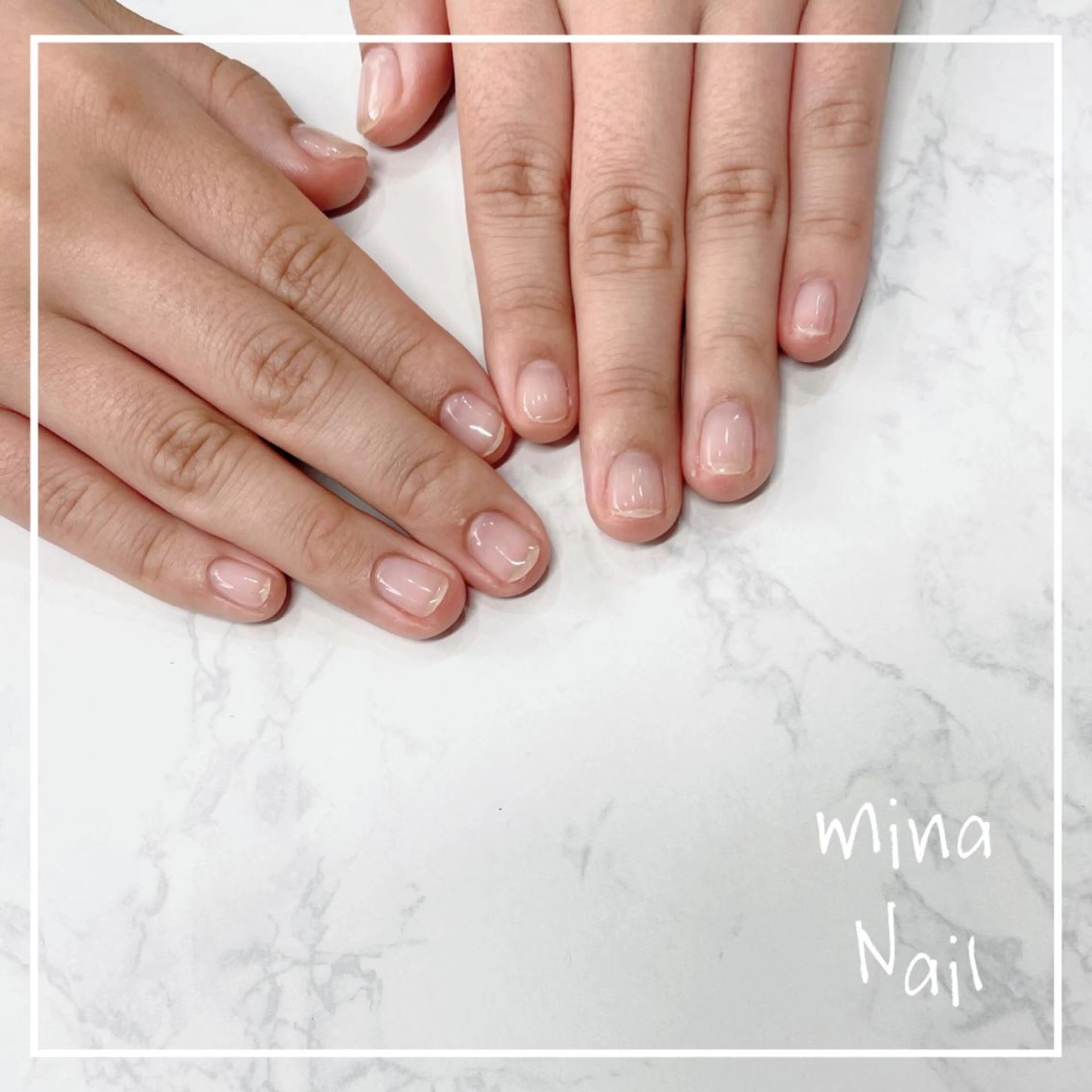 ネイル クリアネイル ジェルネイル mina Nailのネイルデザイン