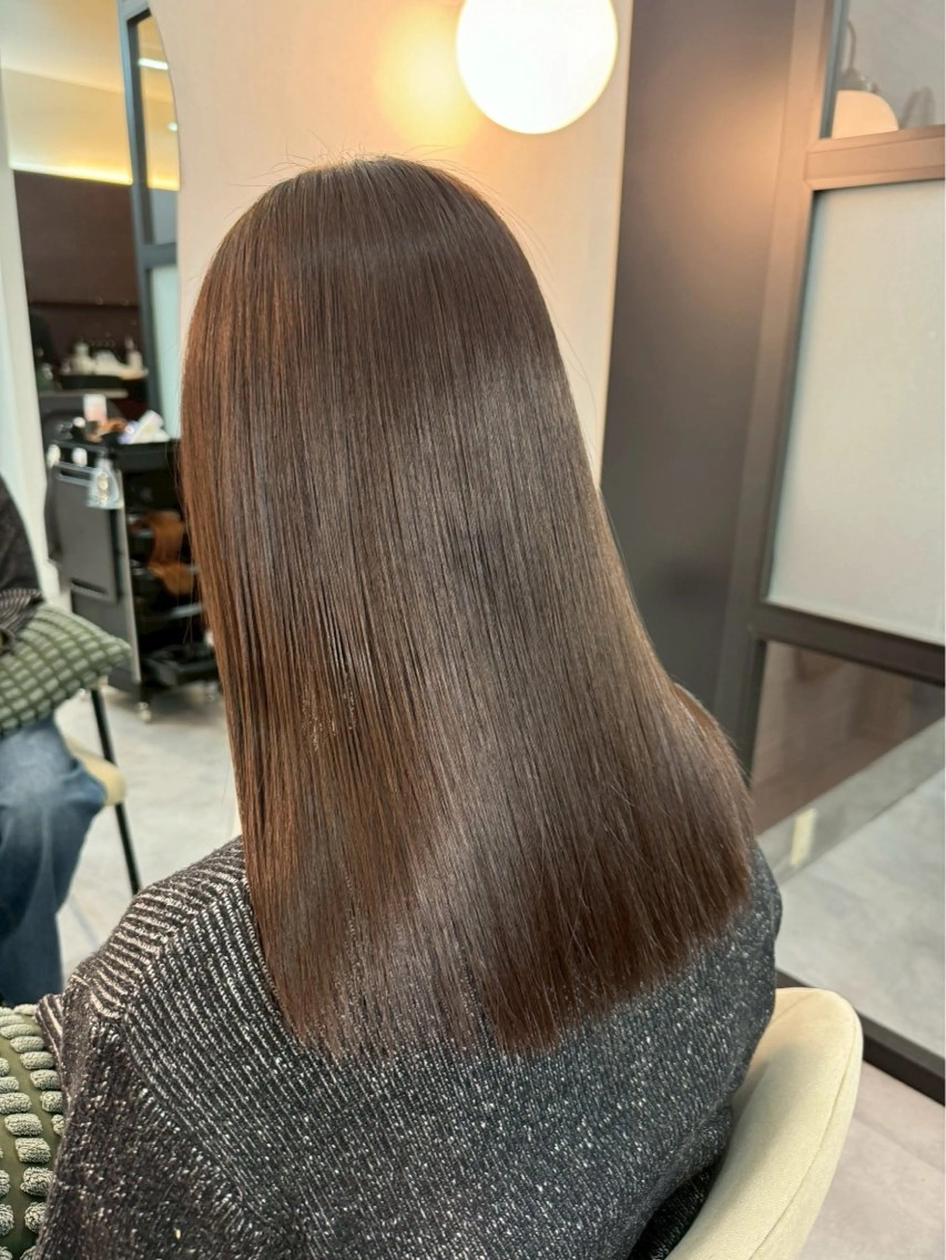 ロング 縮毛矯正 田村 雪華のヘアスタイル