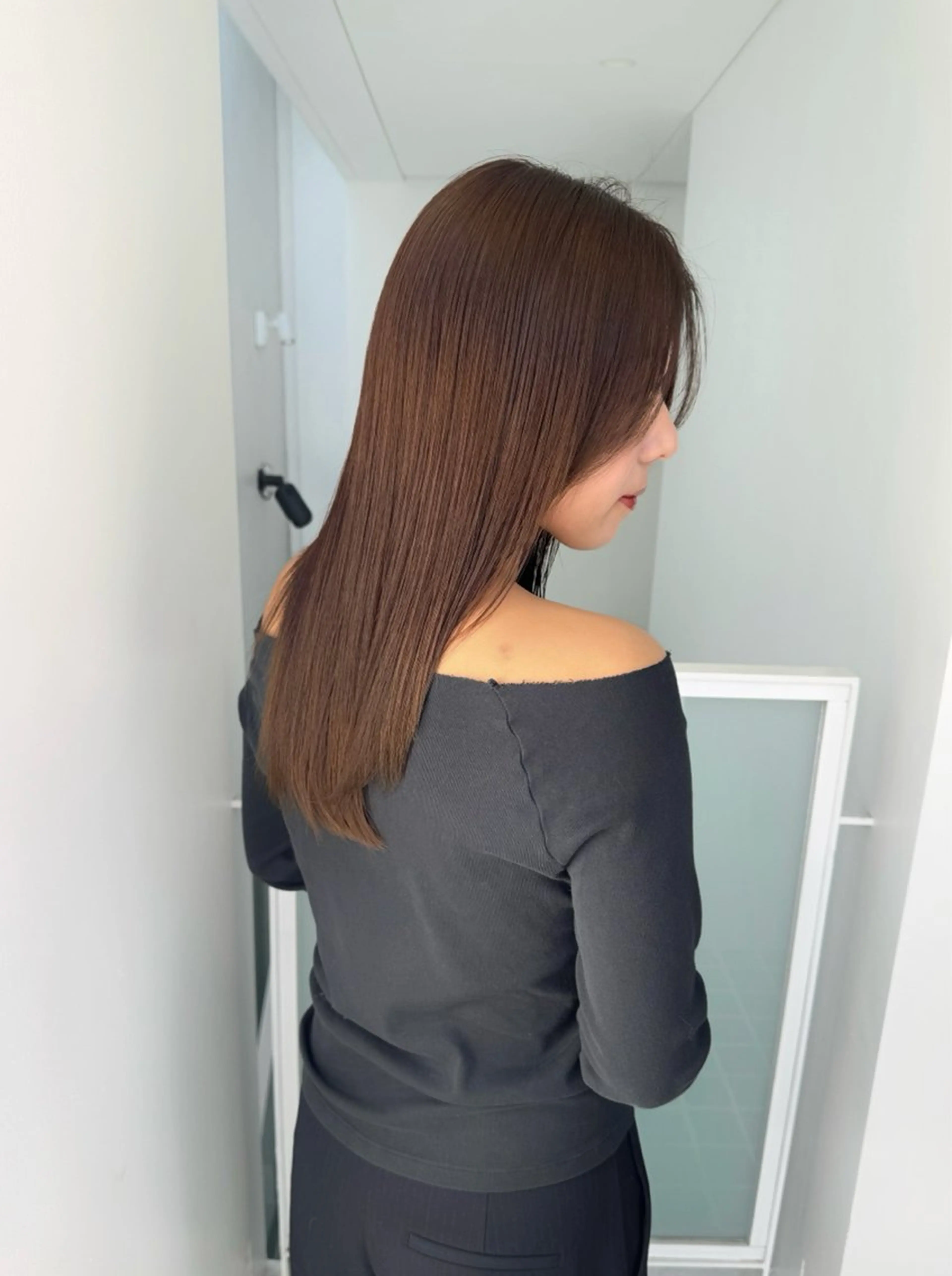 カラー ヘアカラー トリートメント maina/透明感 ベージュ/ブラウンのヘアスタイル