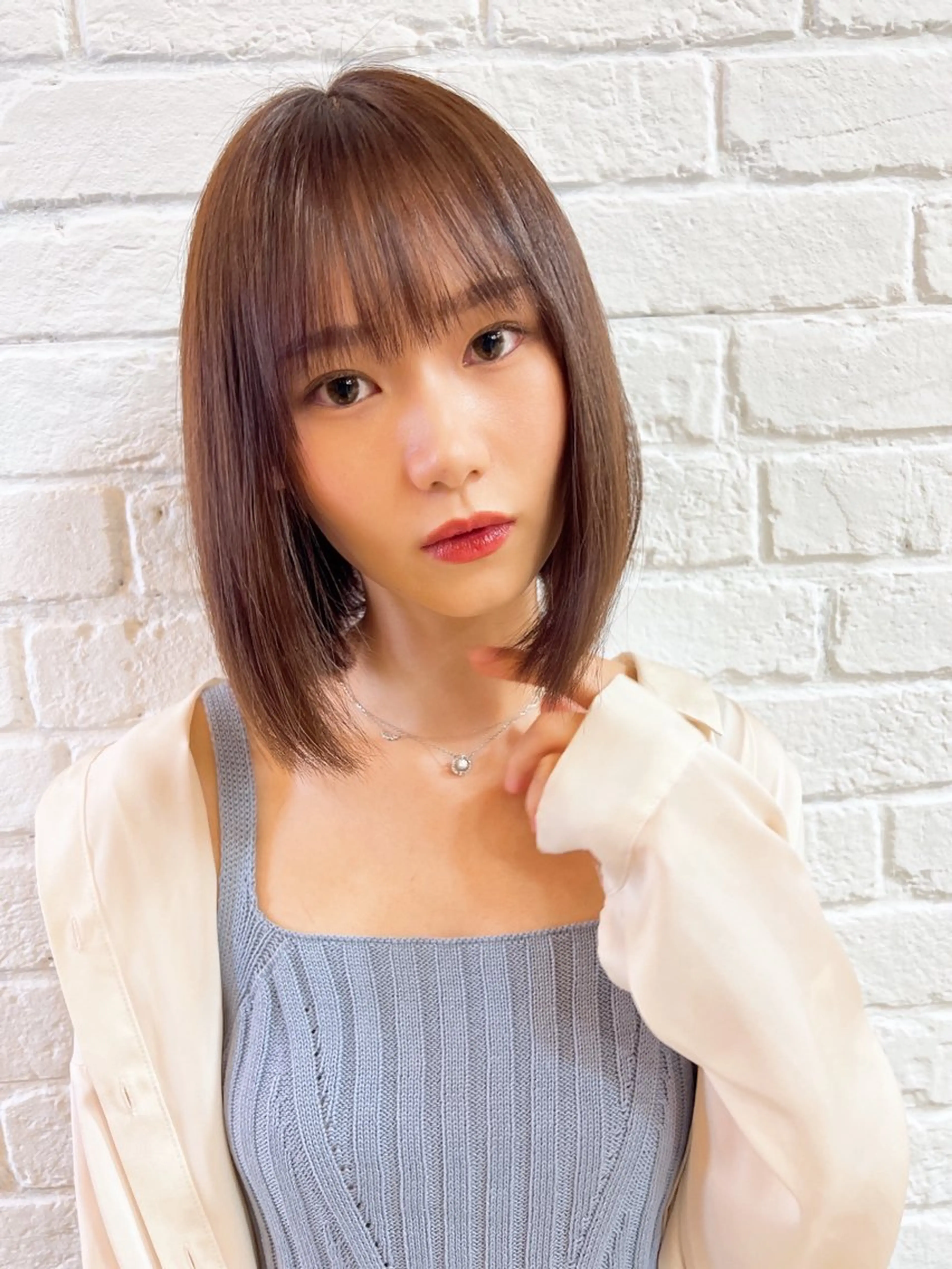 ミディアム カラー 髪質改善 カット ヘアカラー トリートメント less仙台所属・艶髪専門美容師🏄 kazuレスlessのヘアスタイル