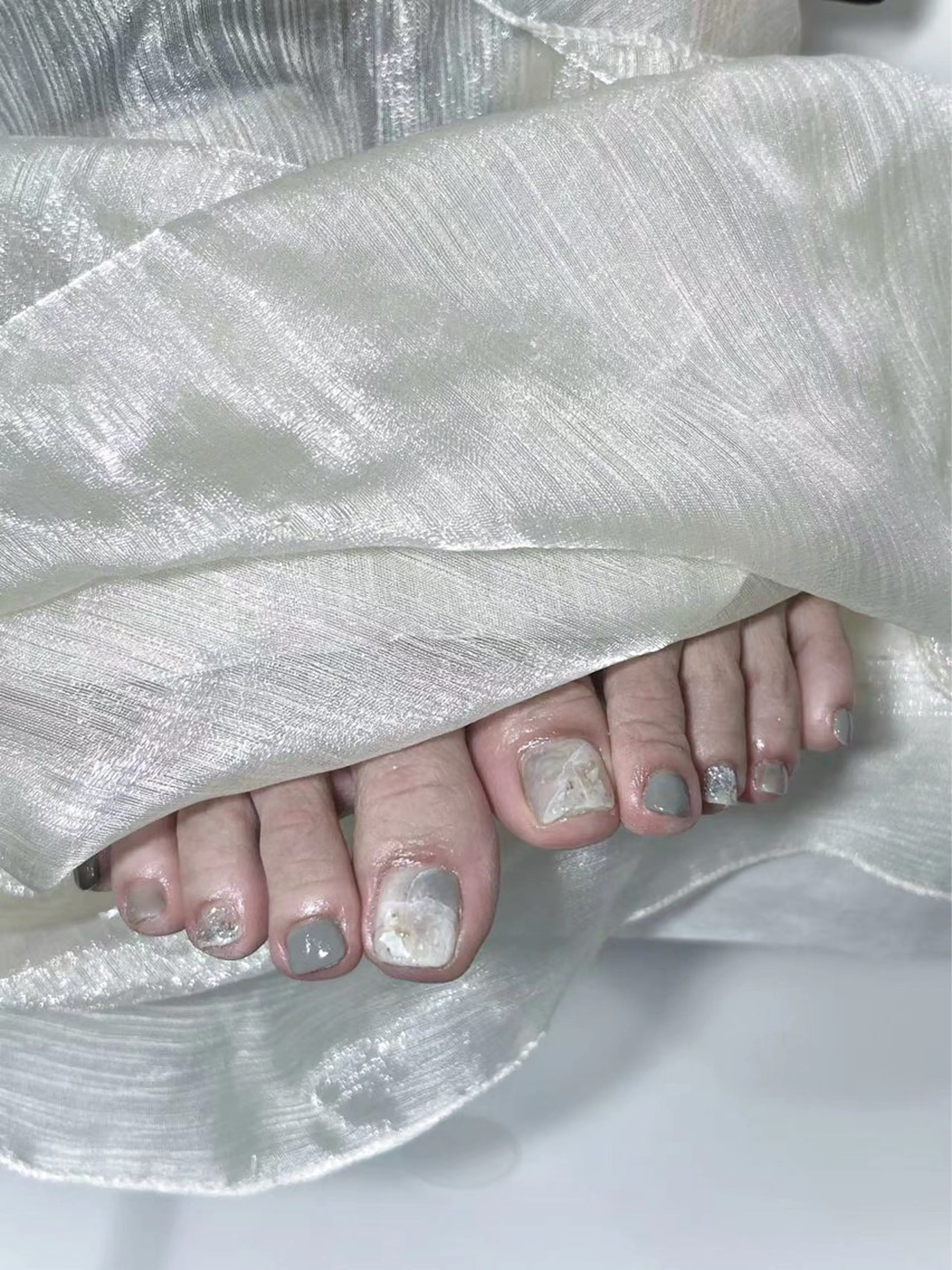 ネイル スカルプネイル シンプルネイル Lu nailsalonのネイルデザイン