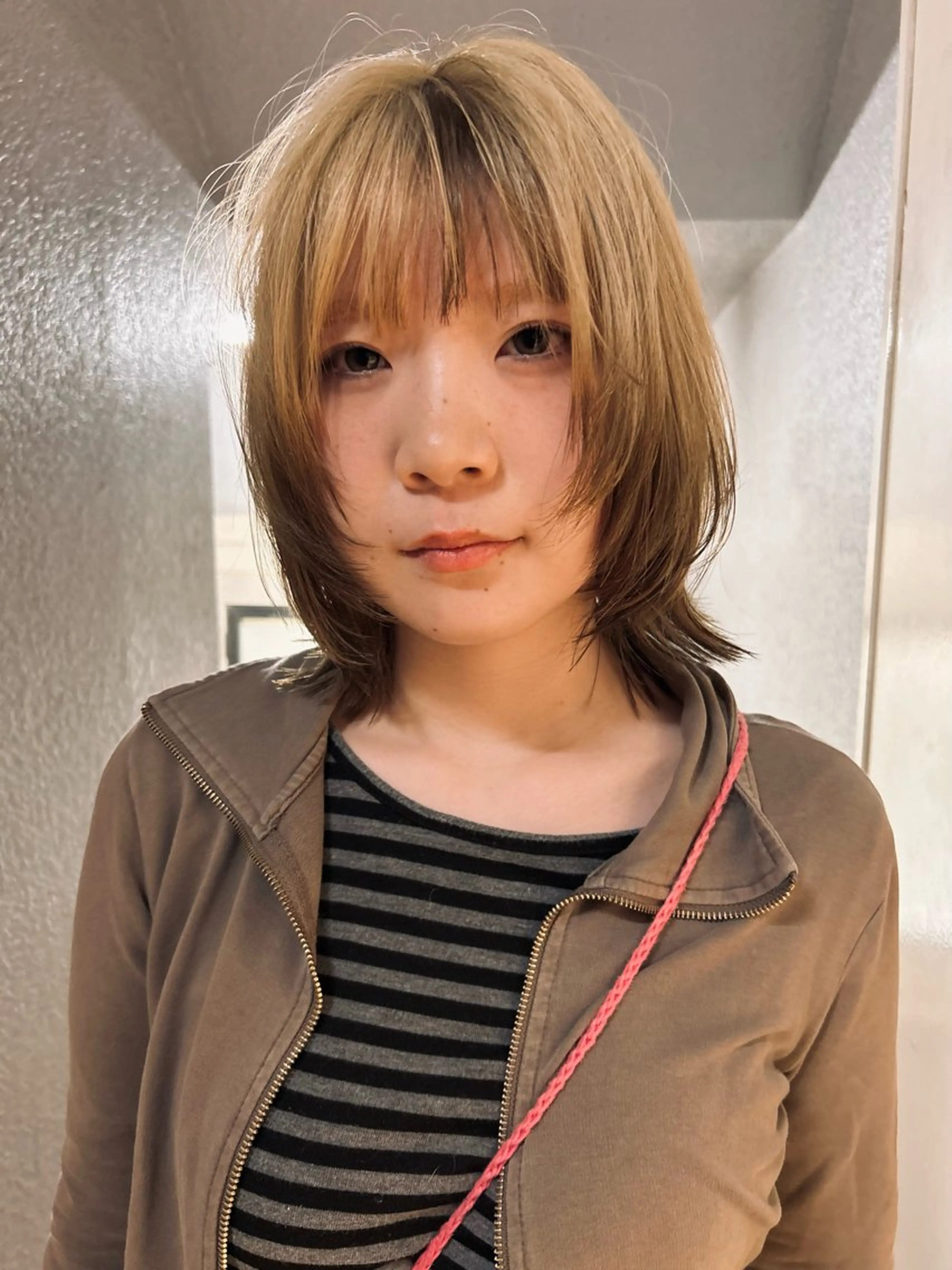 ミディアム カラー ヘアカラー トリートメント ケアパーマ/ケアブリ ーチdaisukeのヘアスタイル