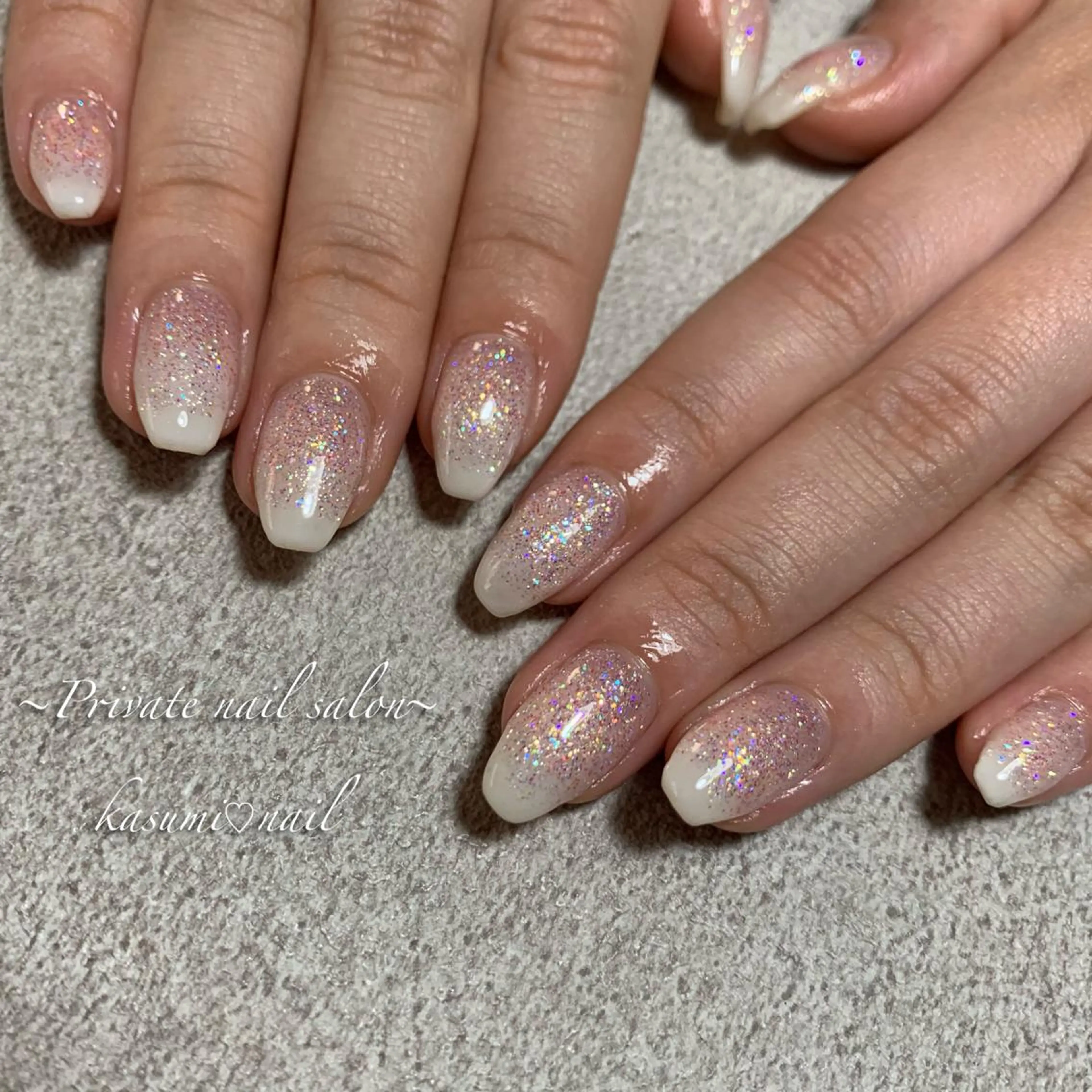 ネイル マグネットネイル ミラーネイル ニュアンスネイル KASUMI♡ Nailのネイルデザイン