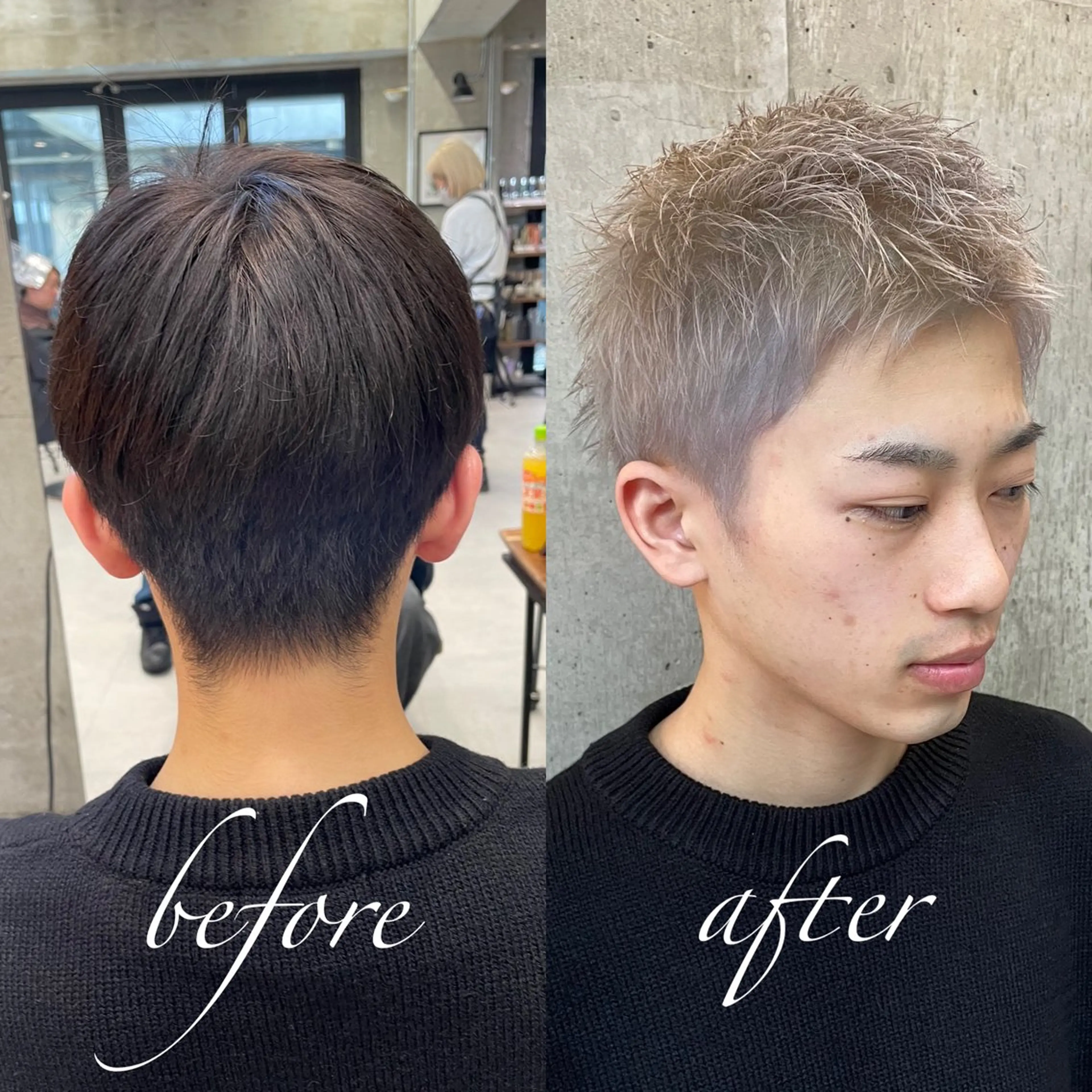 ショート カラー ブリーチ カット ヘアカラー TATSUYA アートディレクターのヘアスタイル