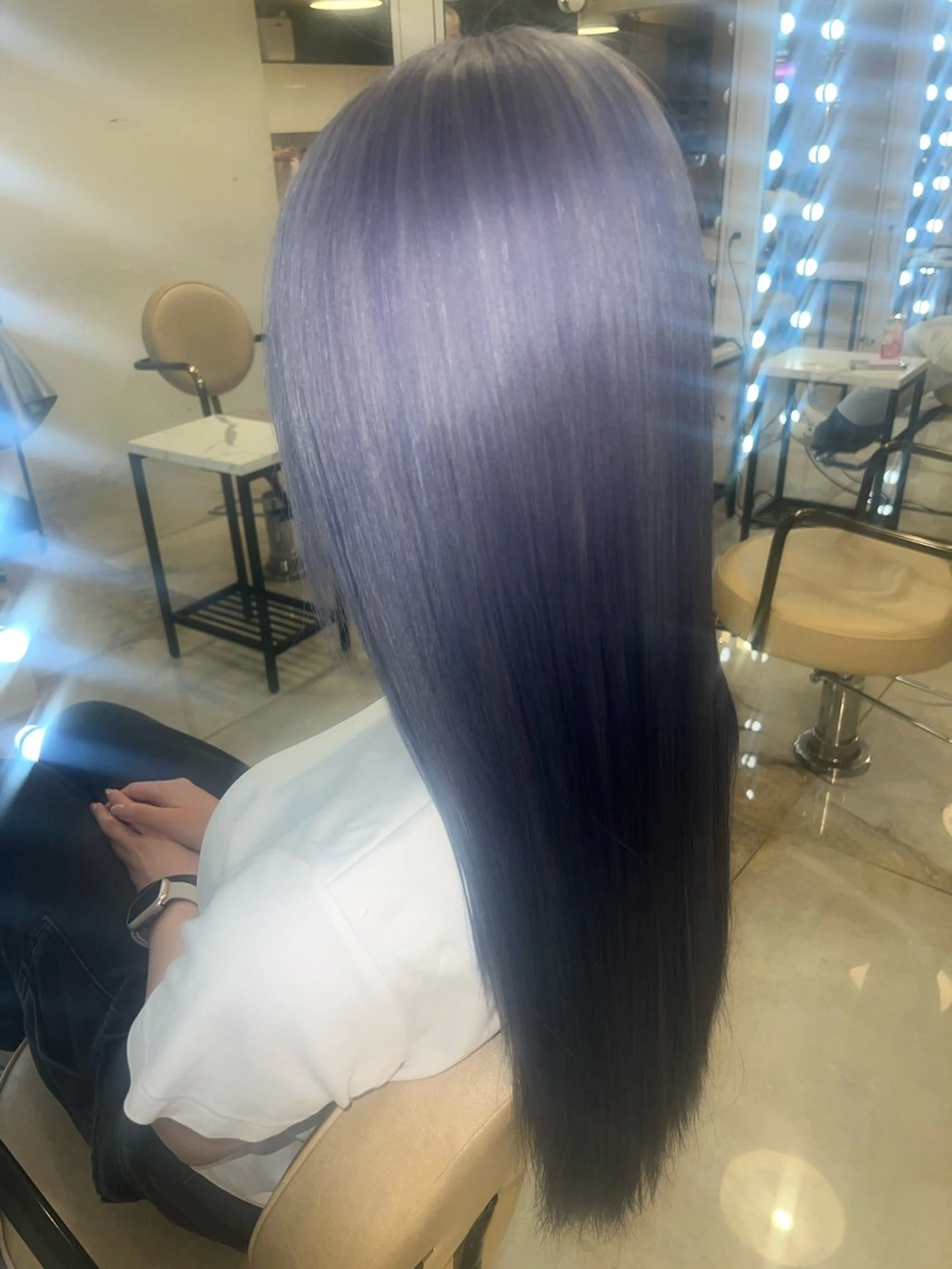 ロング カラー AIRA/ブリーチ ‪/透明感カラーのヘアスタイル