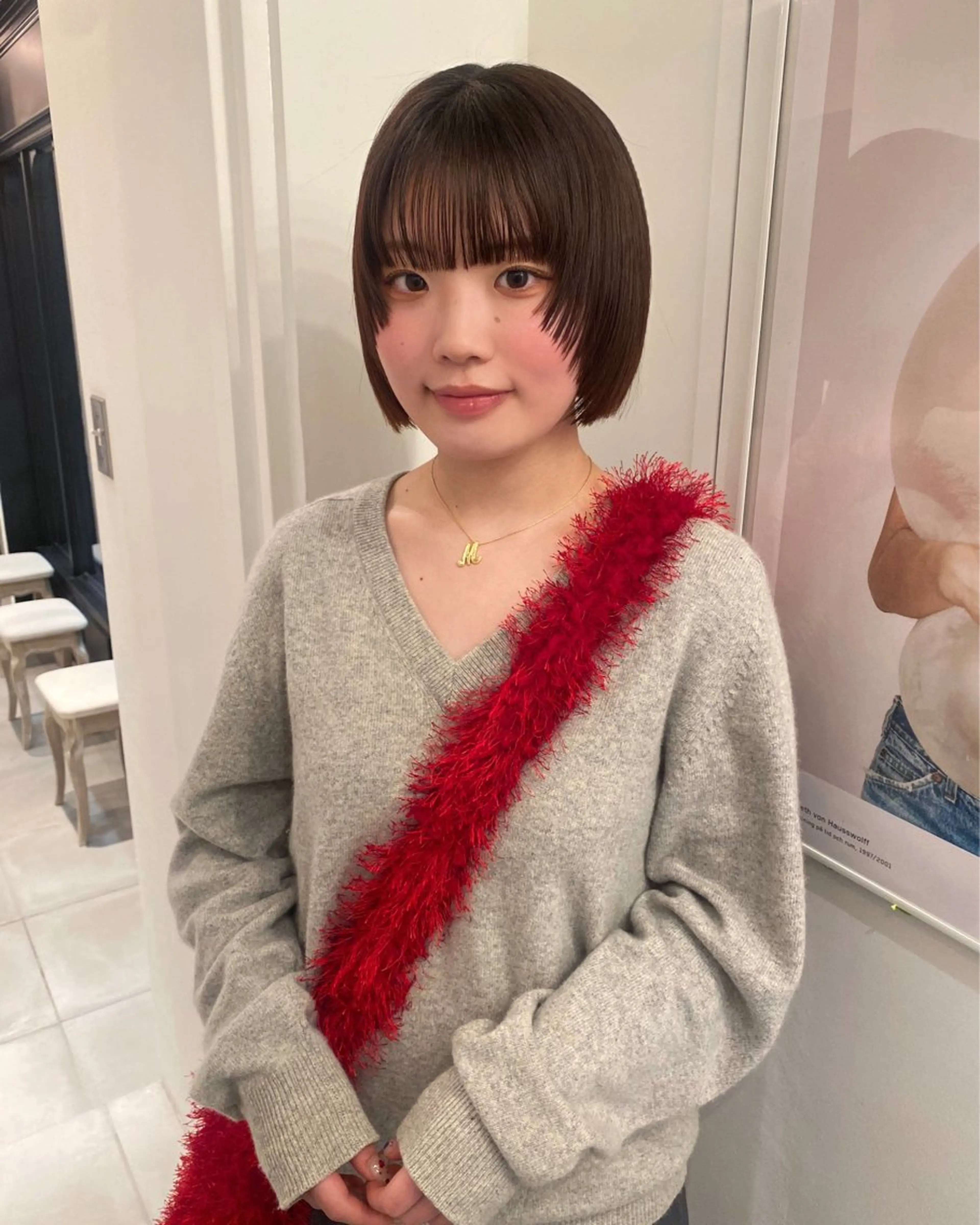 ショート カラー riria/ボブ /透明感カラー🎀のヘアスタイル