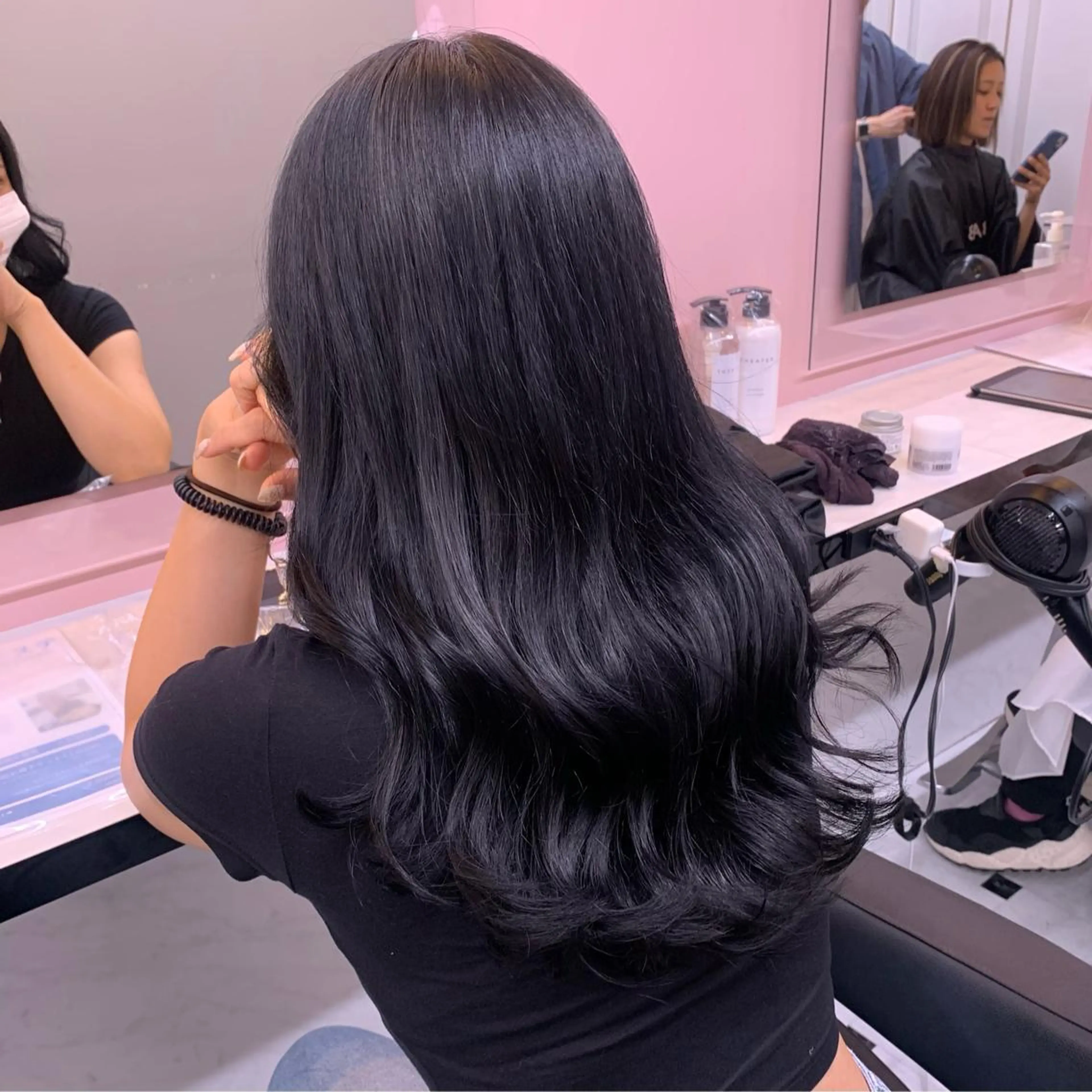 セミロング カット ヘアカラー ヘッドスパ ヘアセット うる艶トレンドヘア 🕊️上野BABYのヘアスタイル