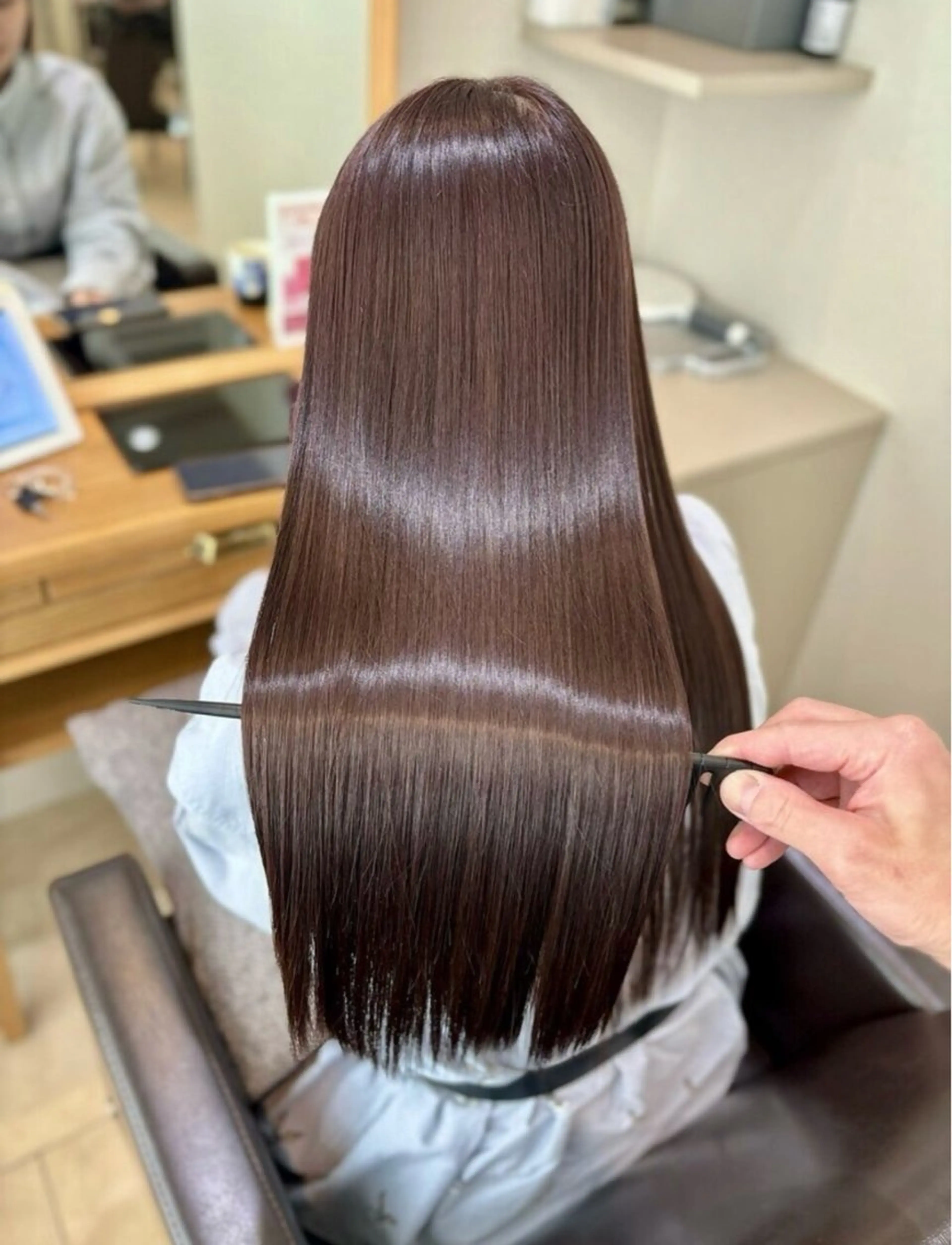 セミロング くせ毛 髪質改善 伊藤 剛志のヘアスタイル