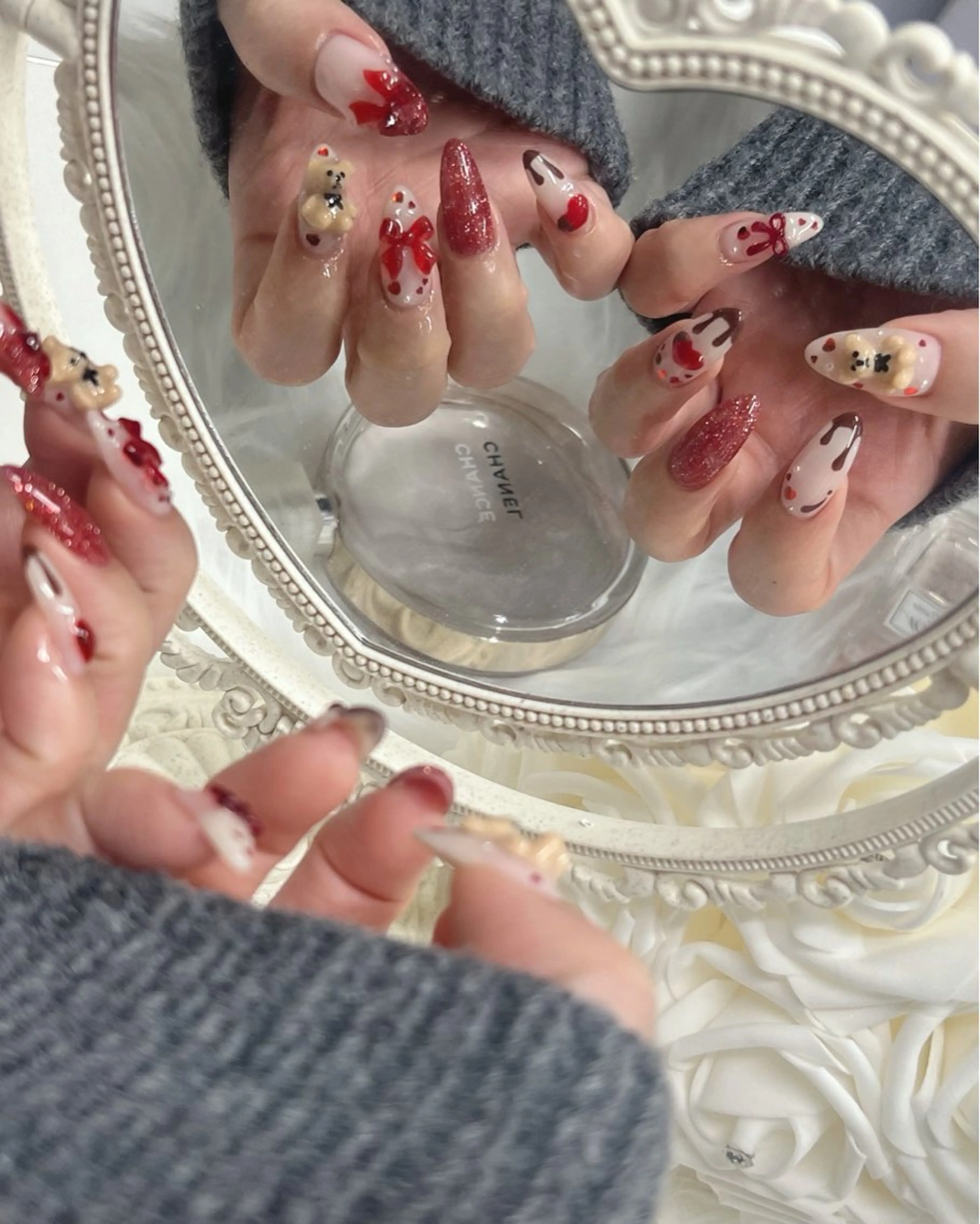 セミロング ハンドネイル Nailsalon Angeのネイルデザイン