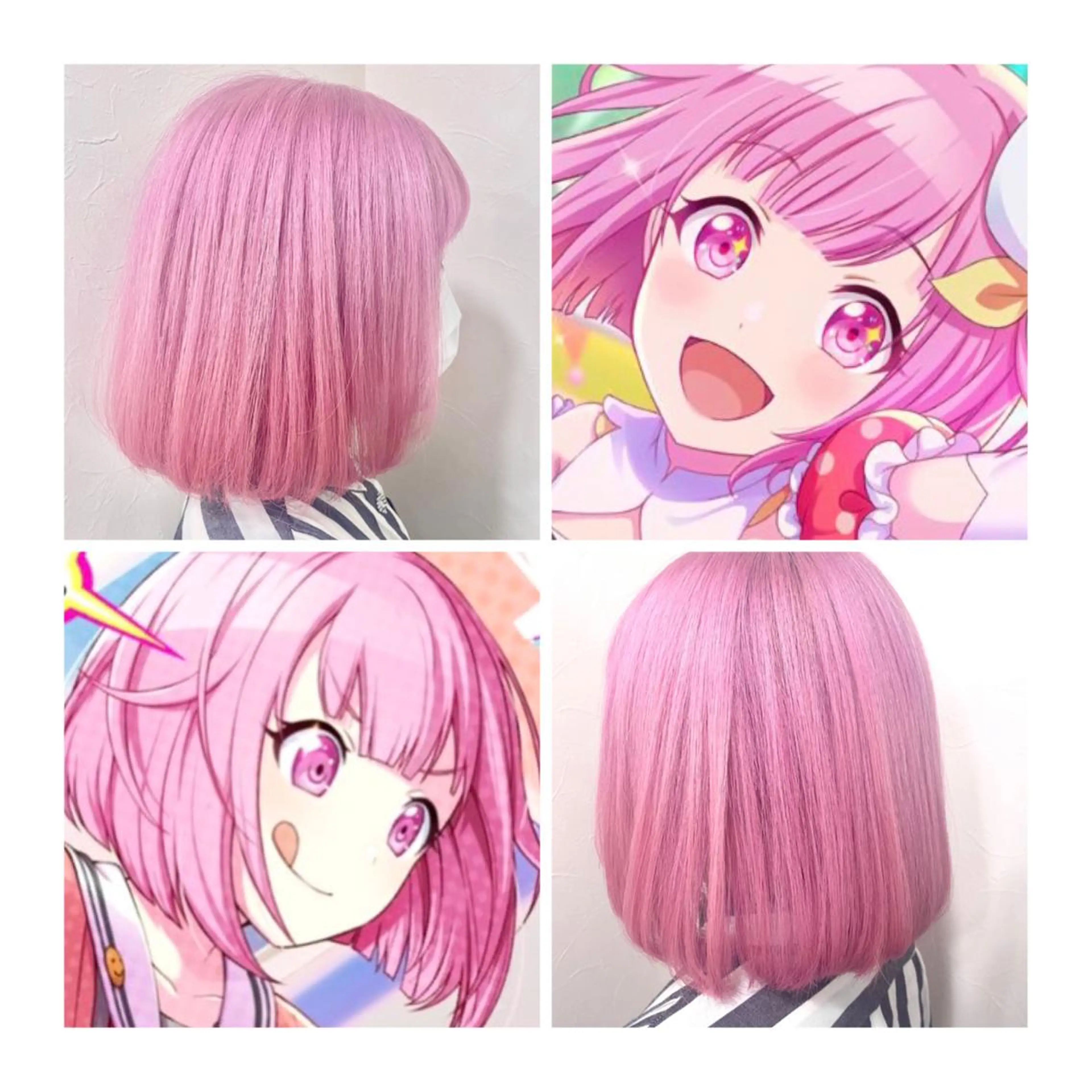 ショート カラー ピンクカラー GARU-ガル-所属・TSUNO🦖 派手髪/オタク美容師のヘアスタイル