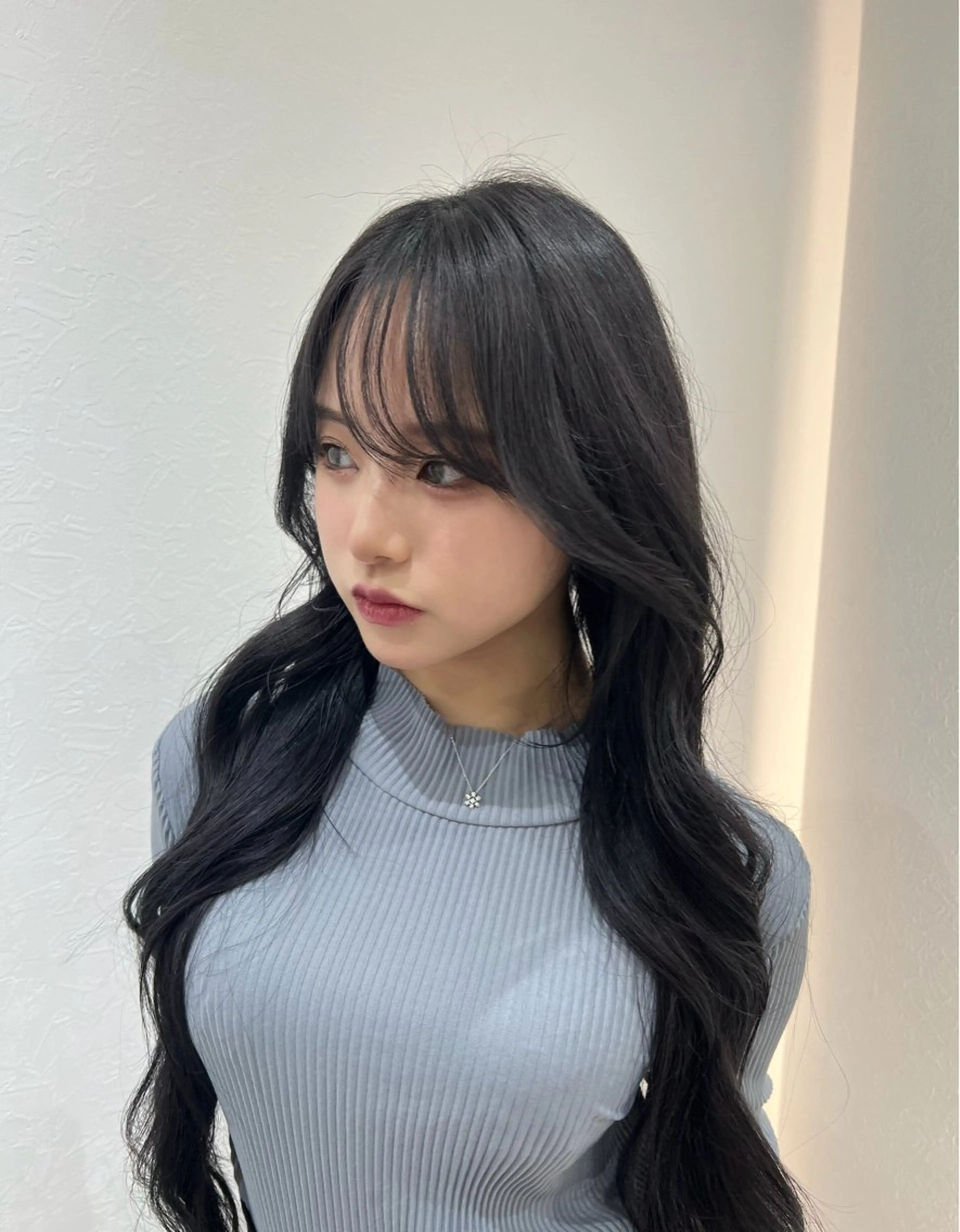 ロング カット ヘアカラー トリートメント 韓国ヘア🩶侑矢 艶髪透明感/福岡のヘアスタイル