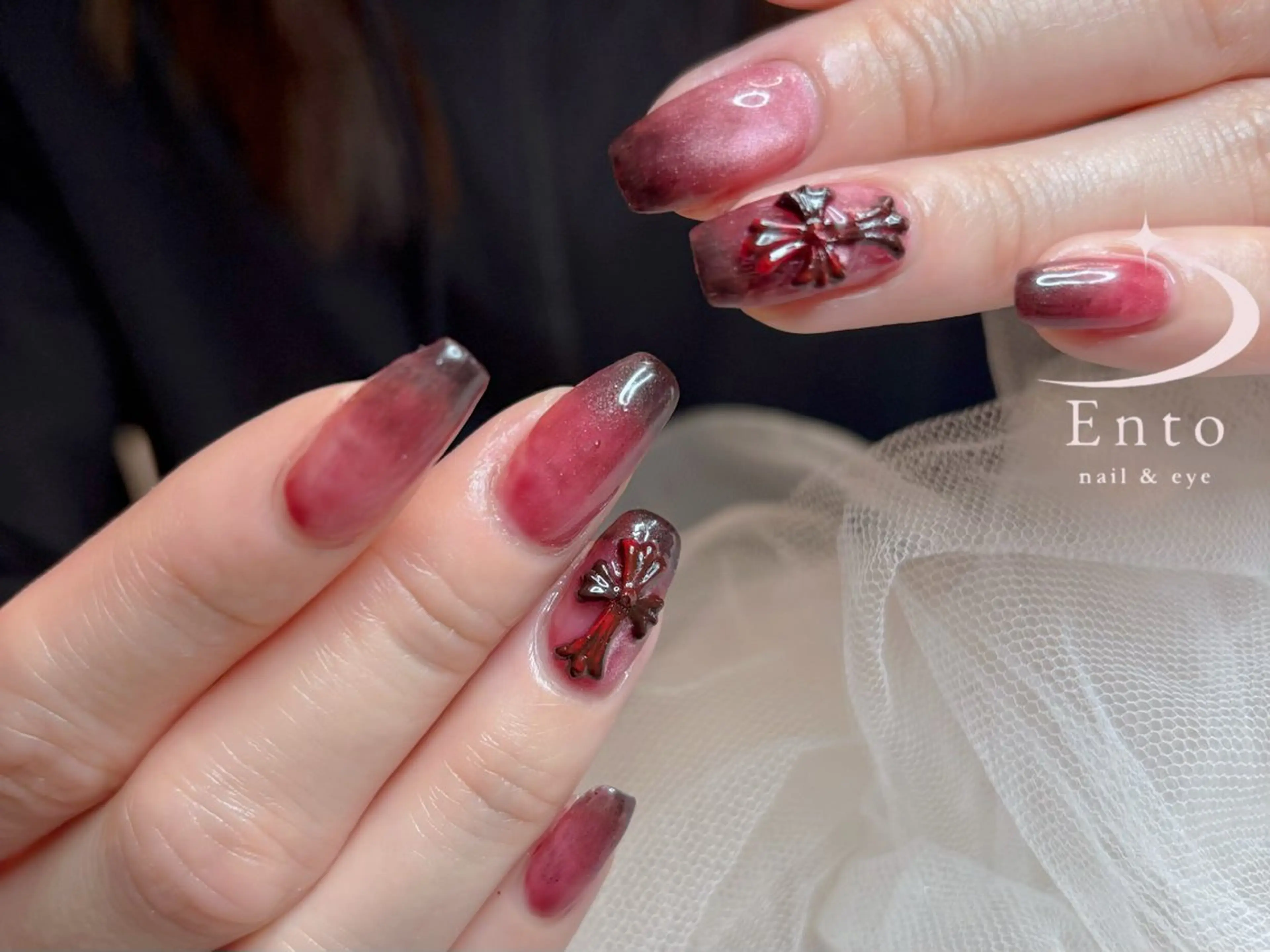 ネイル グラデーション Ento nail&eyeのマツエク・マツパデザイン