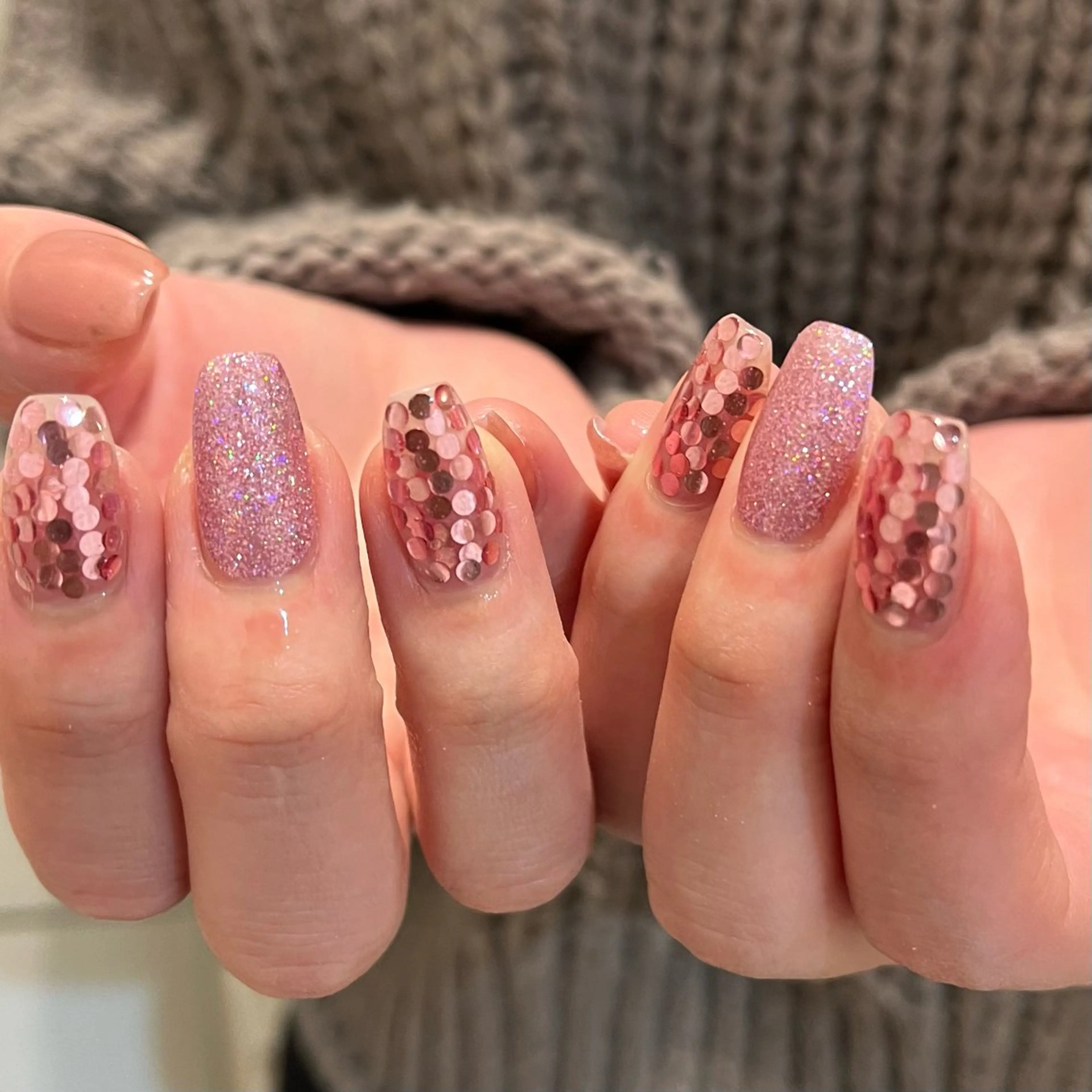 ネイル ピンク ハンドネイル Momone /渋谷/パラジェルのネイルデザイン