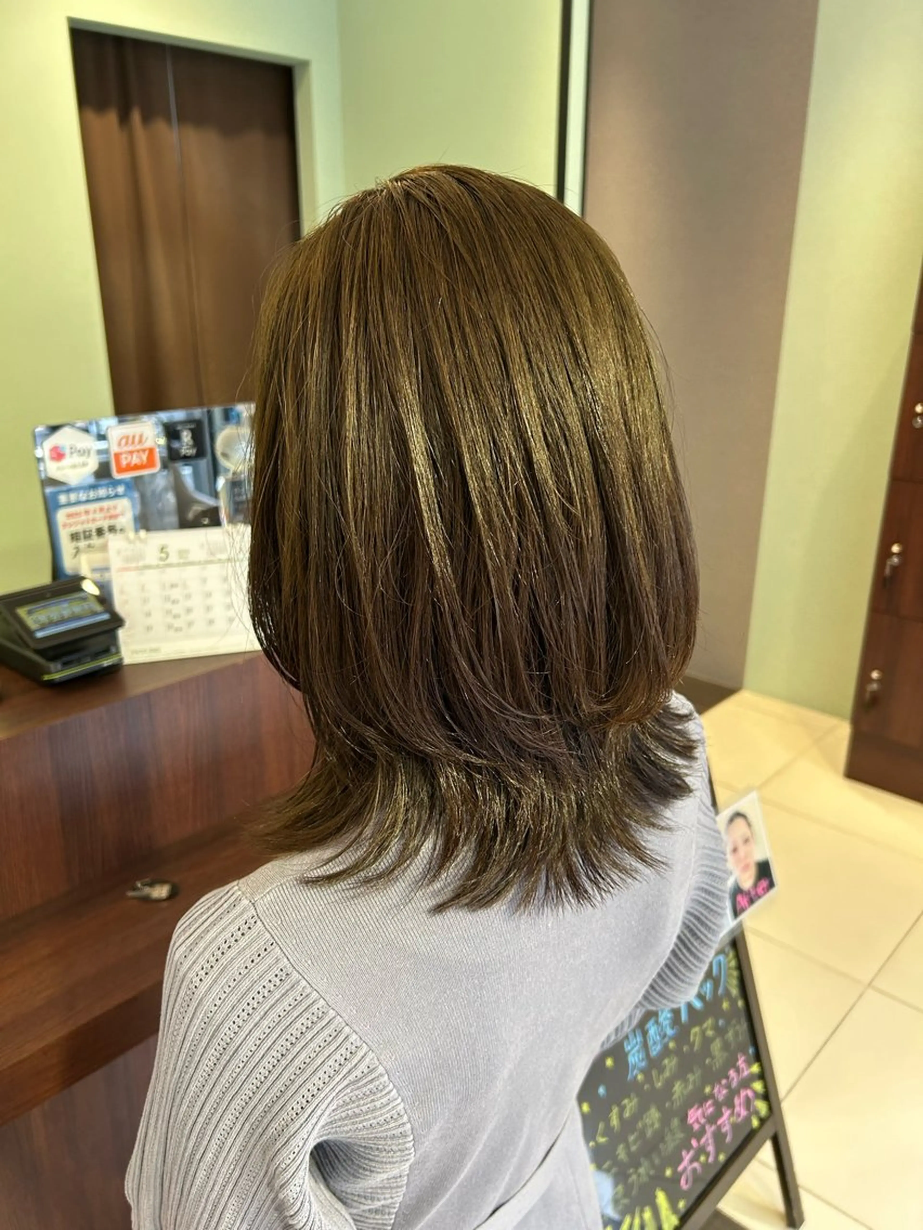 ミディアム カラー ミディアムレイヤー レイヤーカット 木曽柊介 /メンズパーマ/川口のヘアスタイル