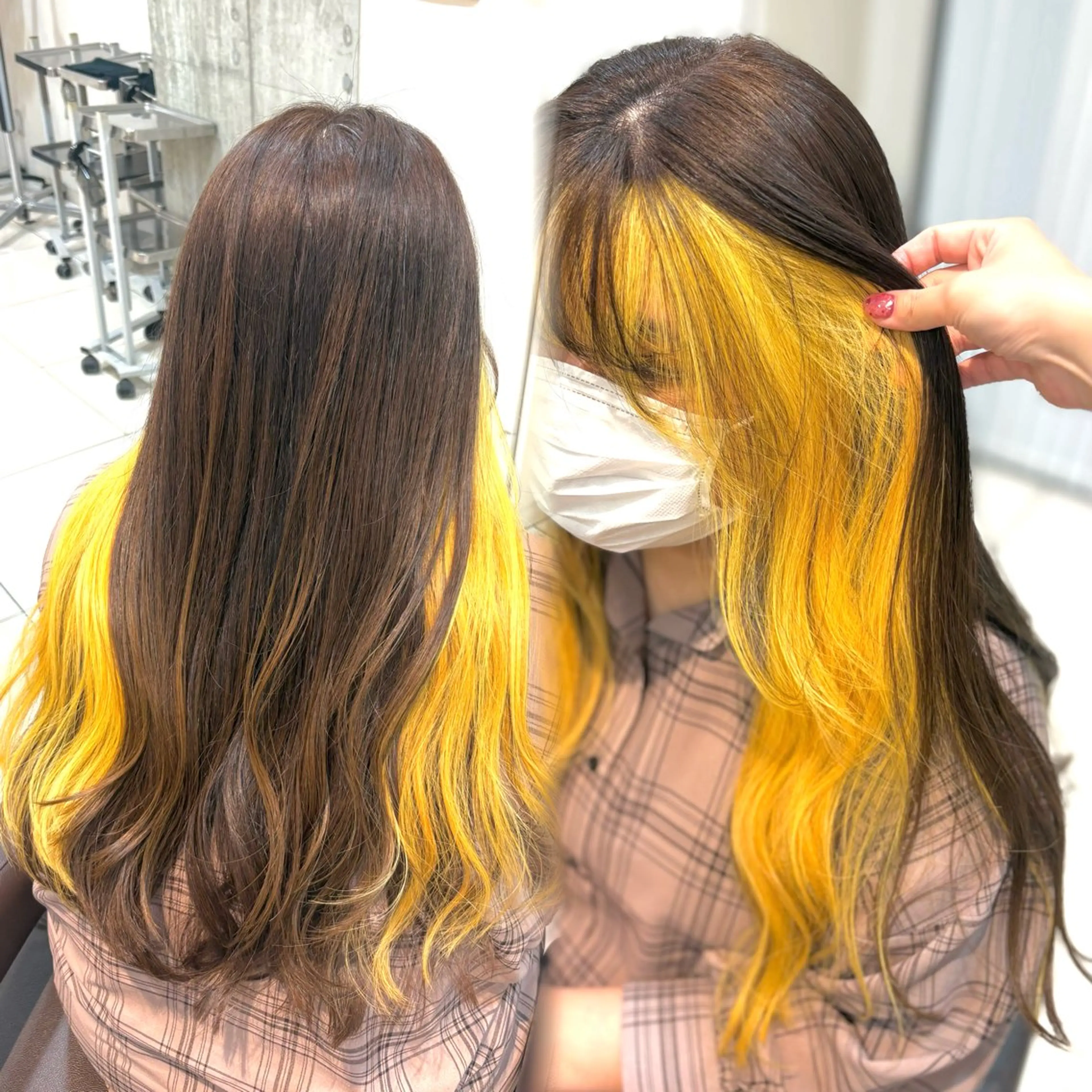 ブリーチ込み✨インナーカラー🌈の写真