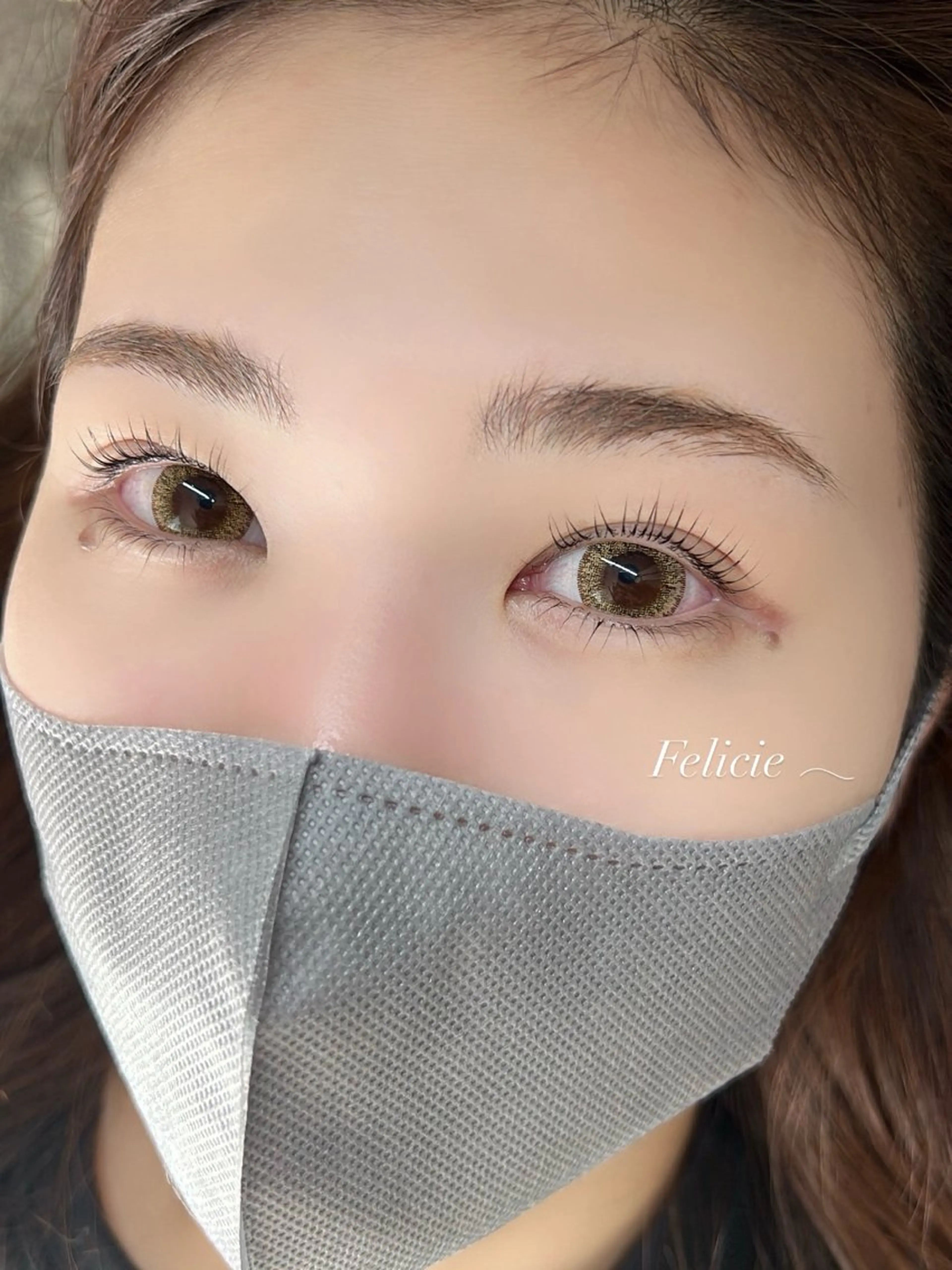 マツエク・マツパ 下まつげエクステ 一重×まつ毛パーマ マツパ Felicie＊ Sayakaのマツエク・マツパデザイン