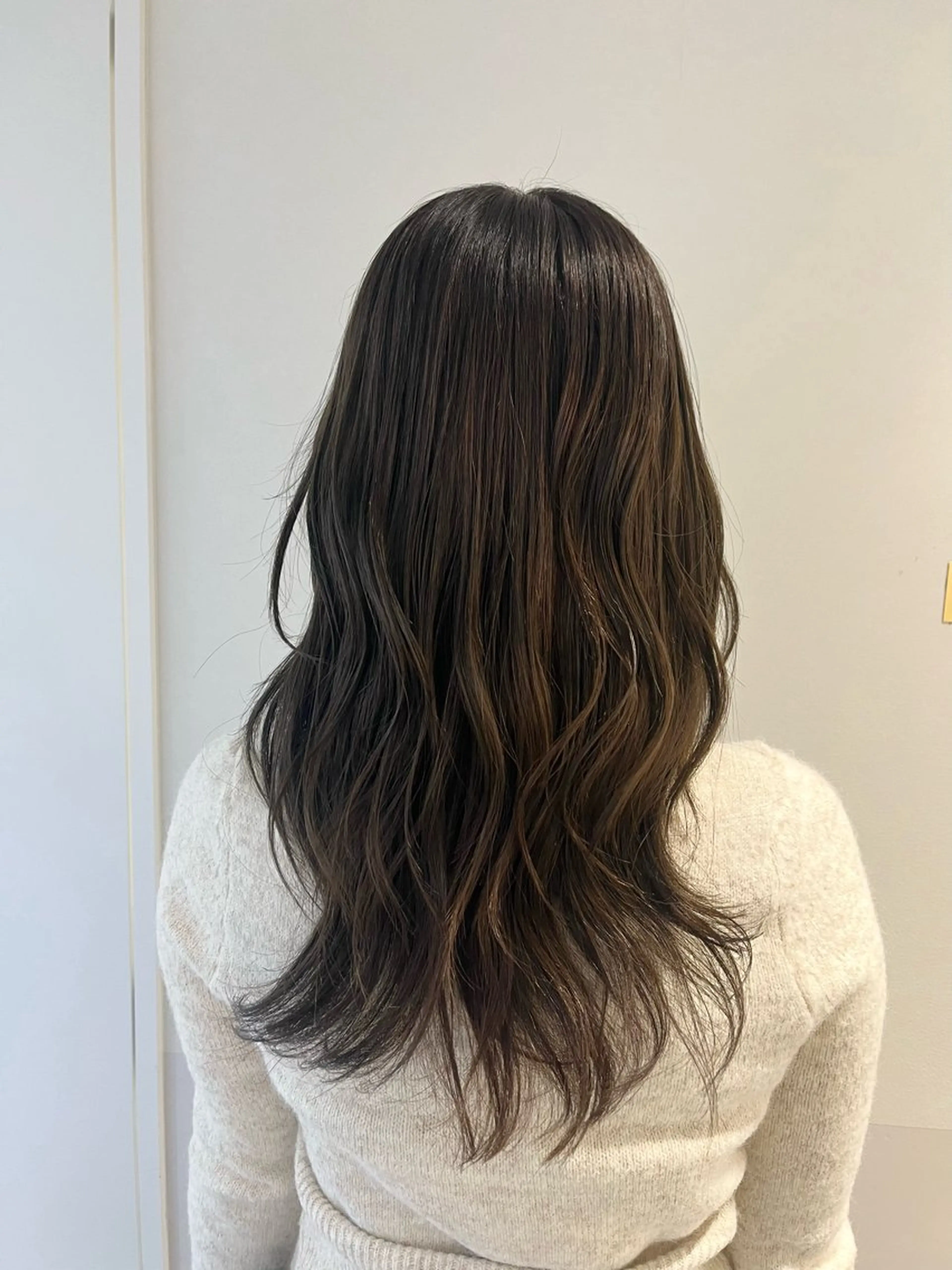 ロング 縮毛矯正 大宮レイヤーカット× 透明感カラー　rioのヘアスタイル