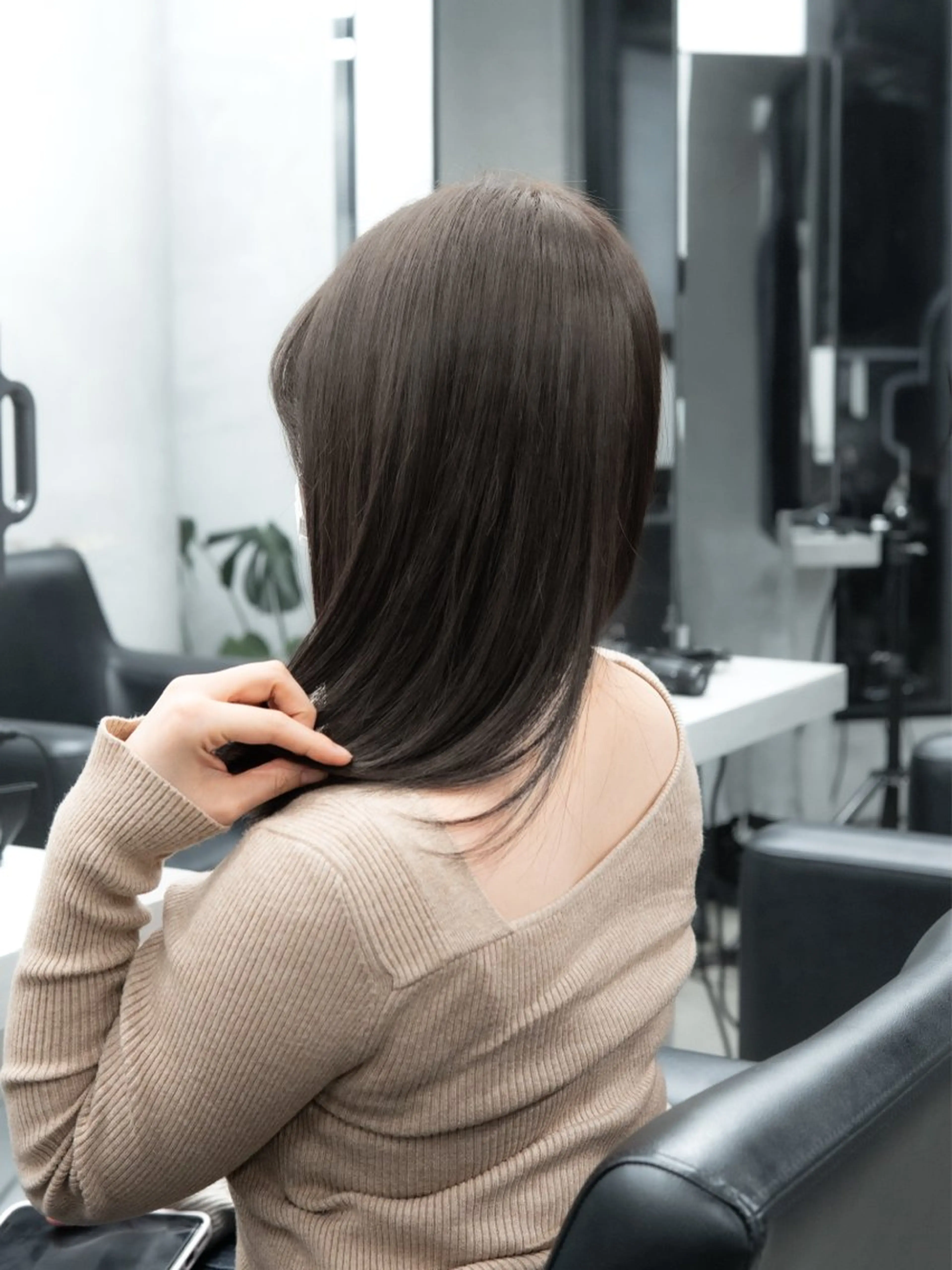 ミディアム カラー 透明感カラー グレージュ オリーブグレージュ オリーブグレー トリートメント ヘアカラー トリートメント 🦋髪質改善/艶髪 /カラー/go🦋のヘアスタイル