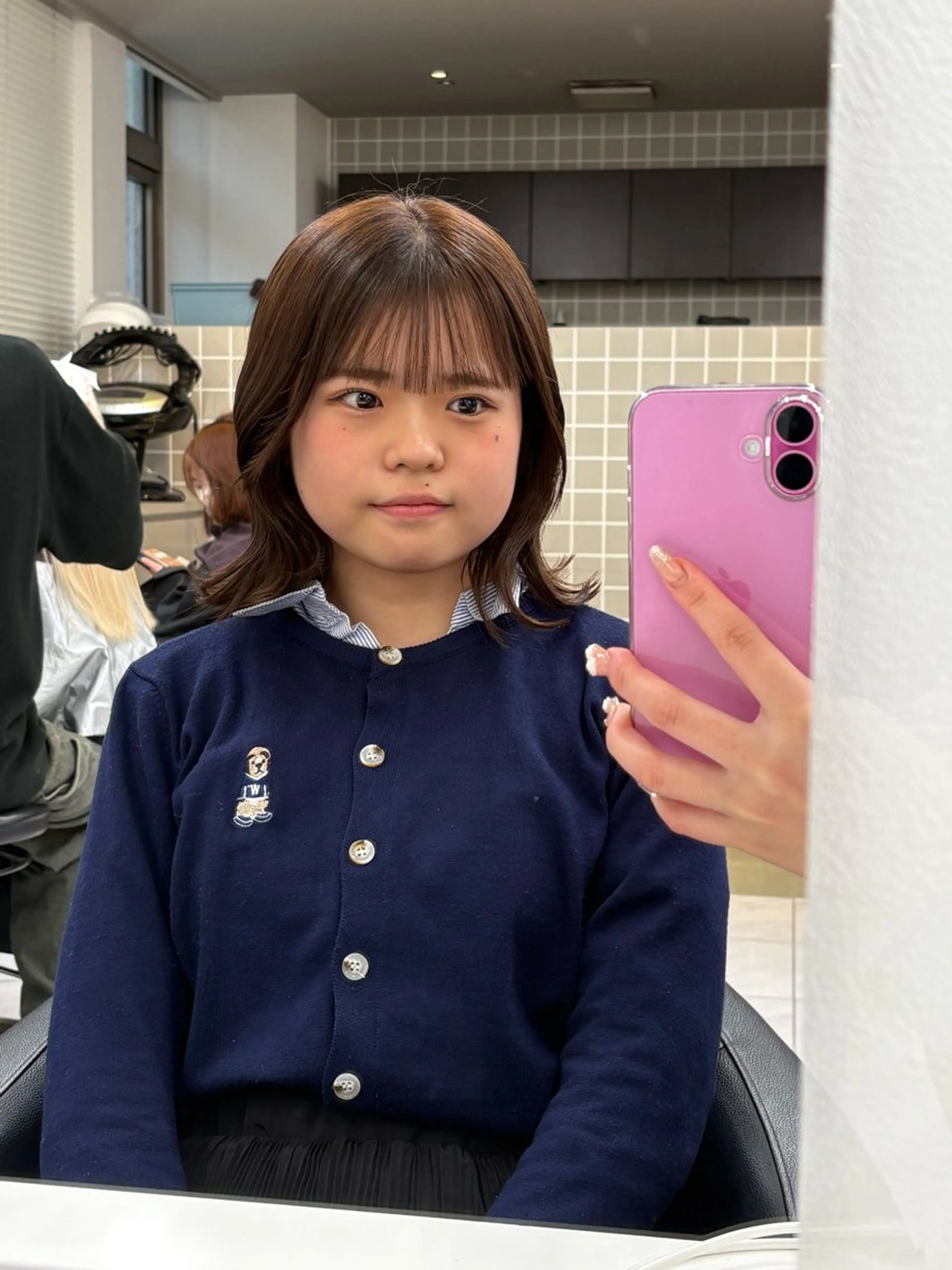 カラー ヘアカラー トリートメント 透明感ベージュ🤎 ナチュラルレイヤーのヘアスタイル