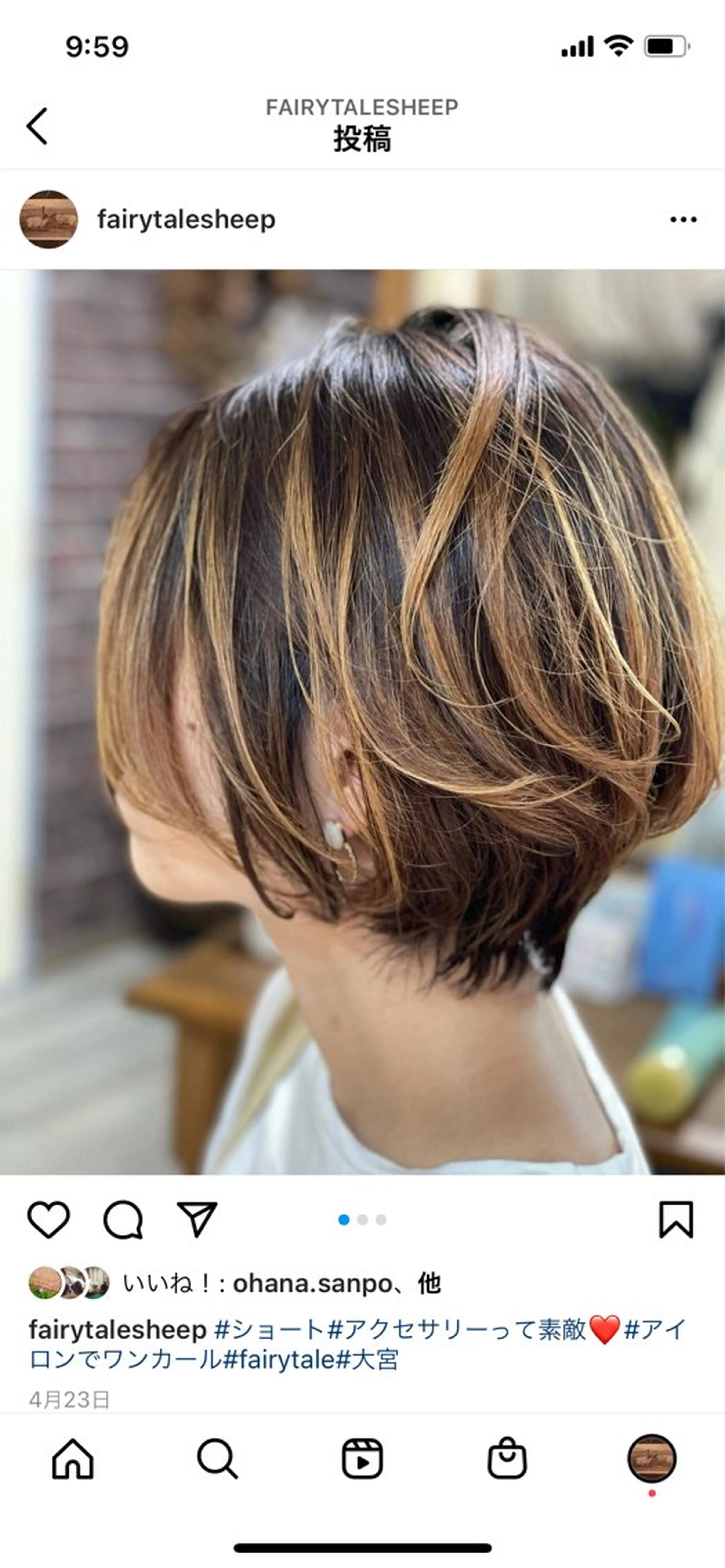 ショート fairytale アロマ&ヘアサロンのヘアスタイル