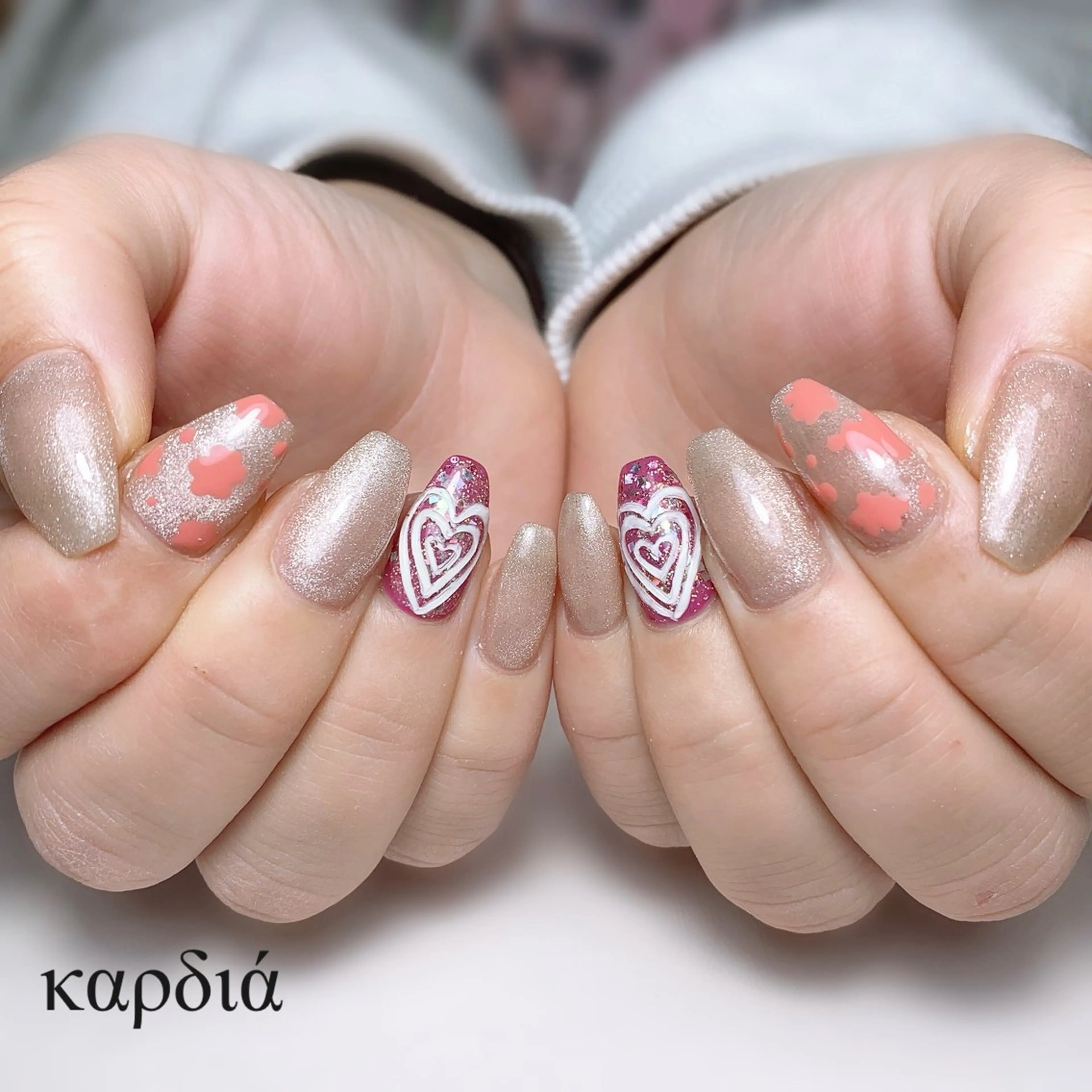 ネイル καρδιά -ｶﾙﾃﾞｨｱ-のネイルデザイン