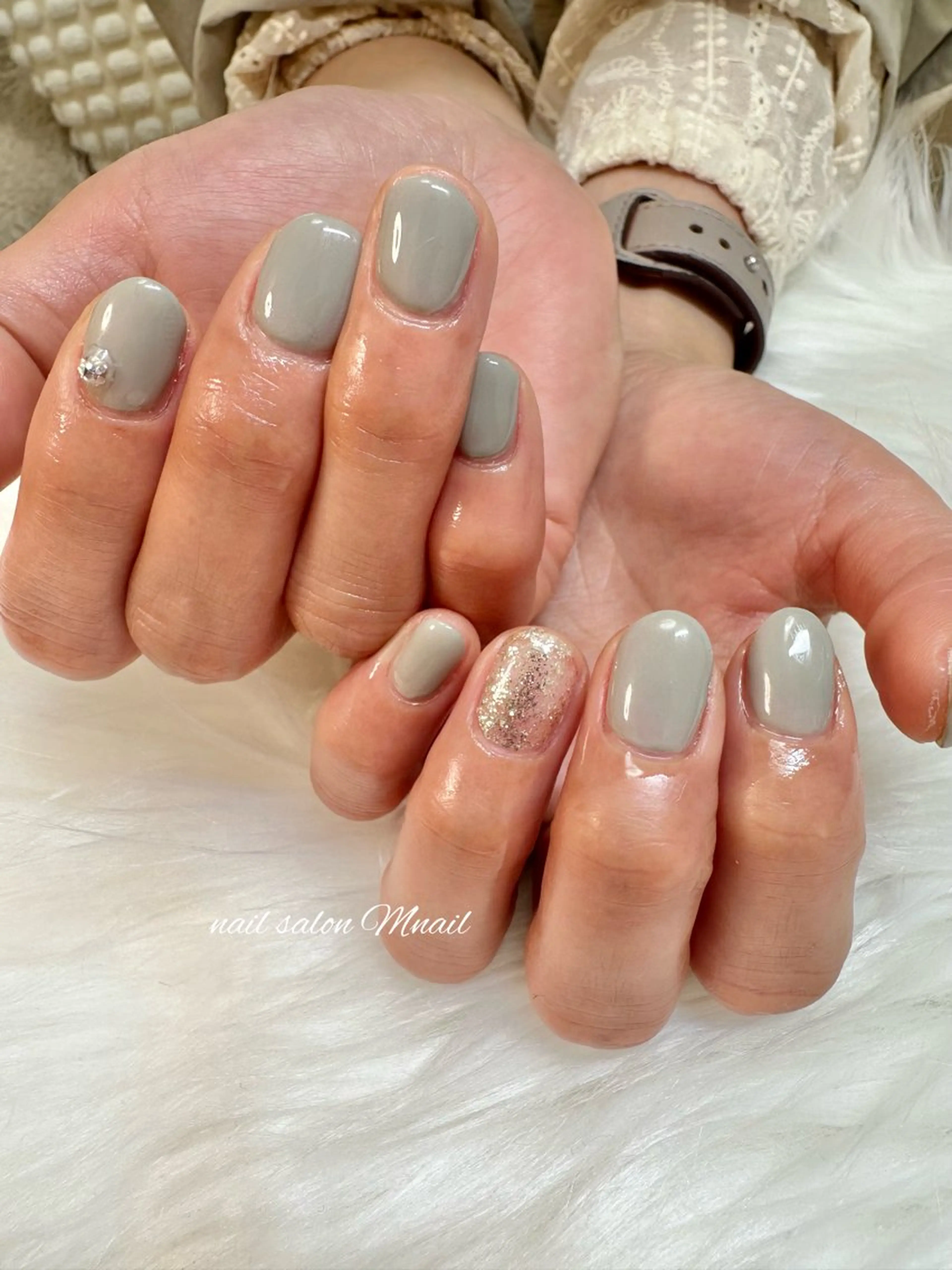 ネイル ワンカラーネイル ハンドネイル ハンドケア Mnail ちひろのネイルデザイン