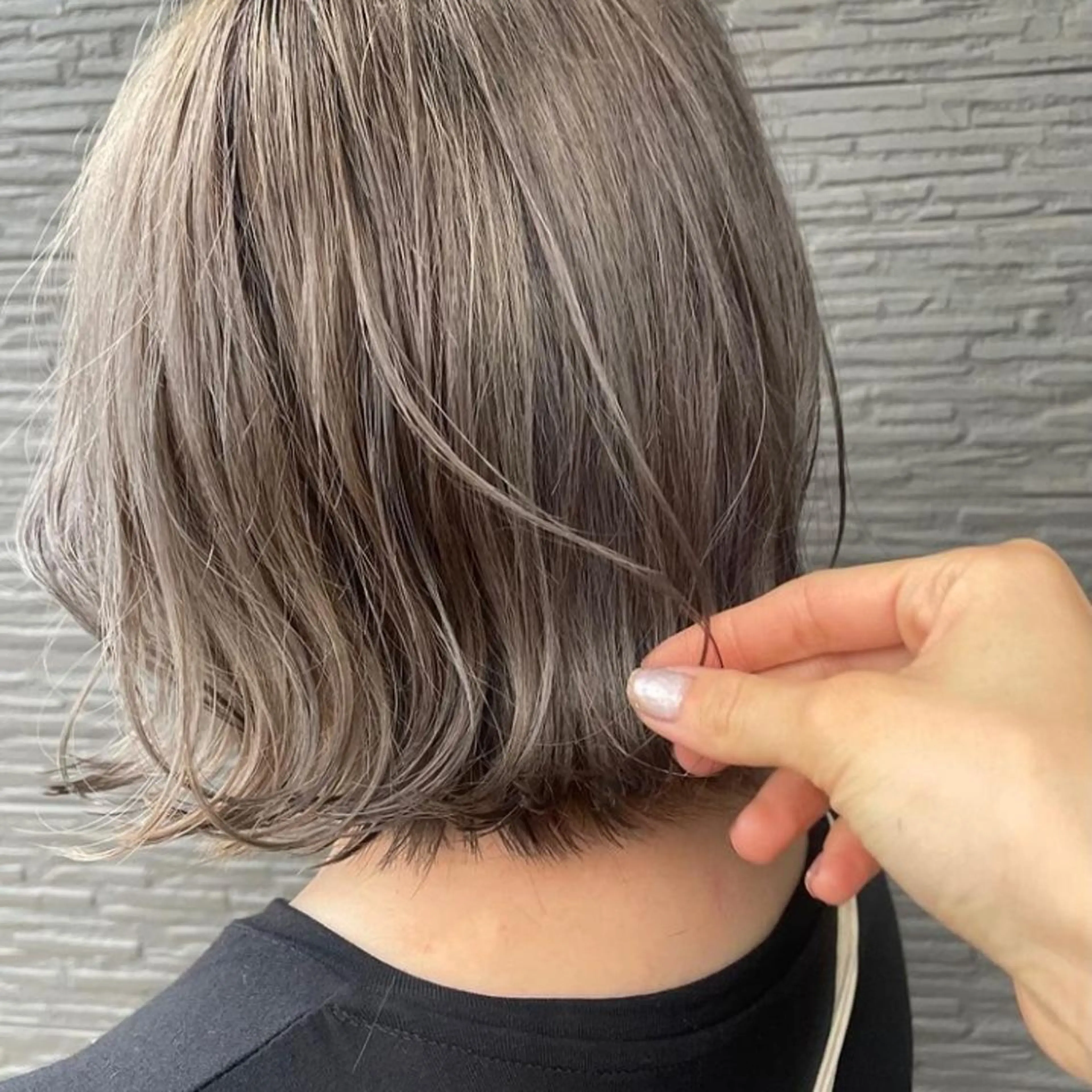 ショート カット ヘアカラー トリートメント annoii _pomのヘアスタイル