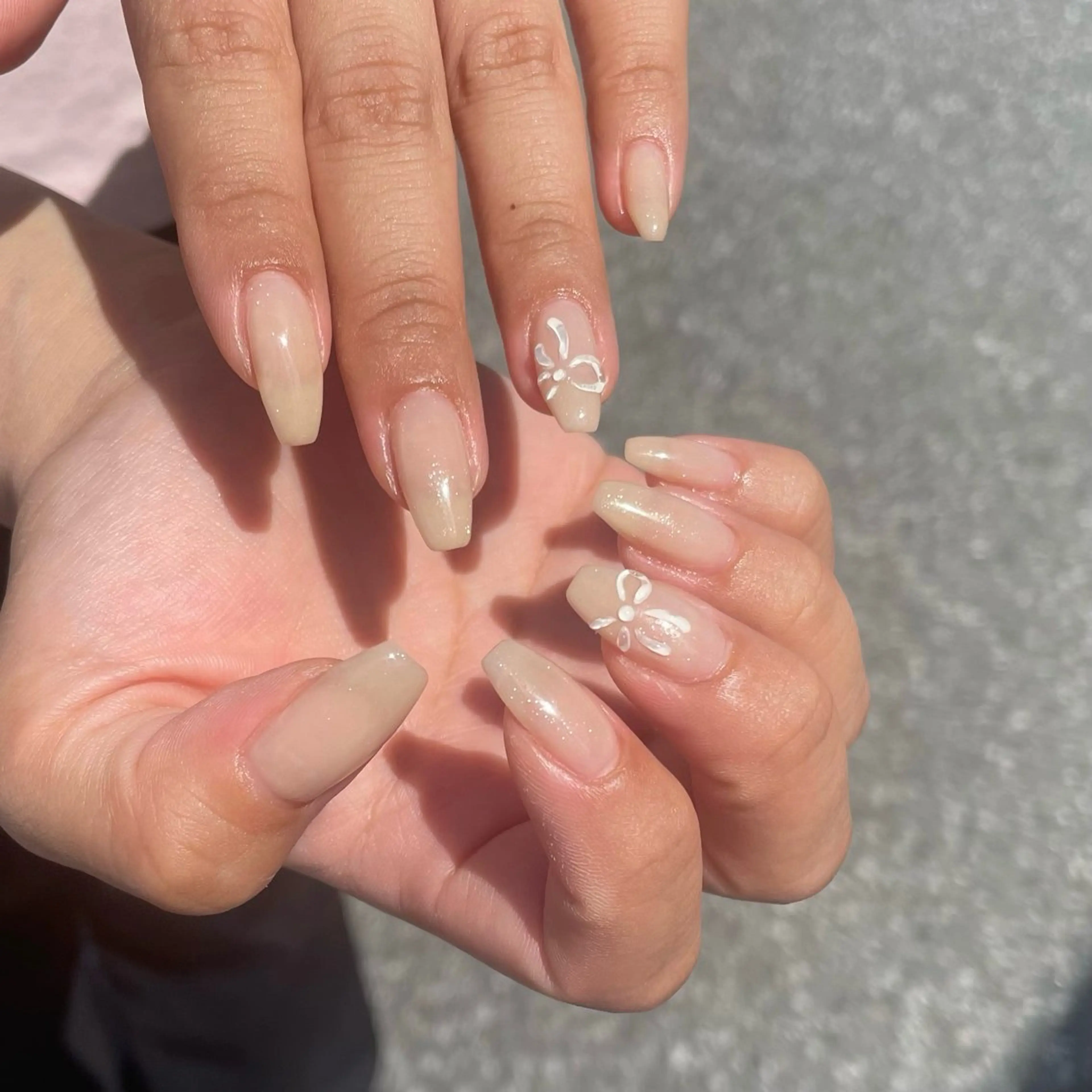 ネイル ぷっくりネイル リボン MILL NAILのネイルデザイン