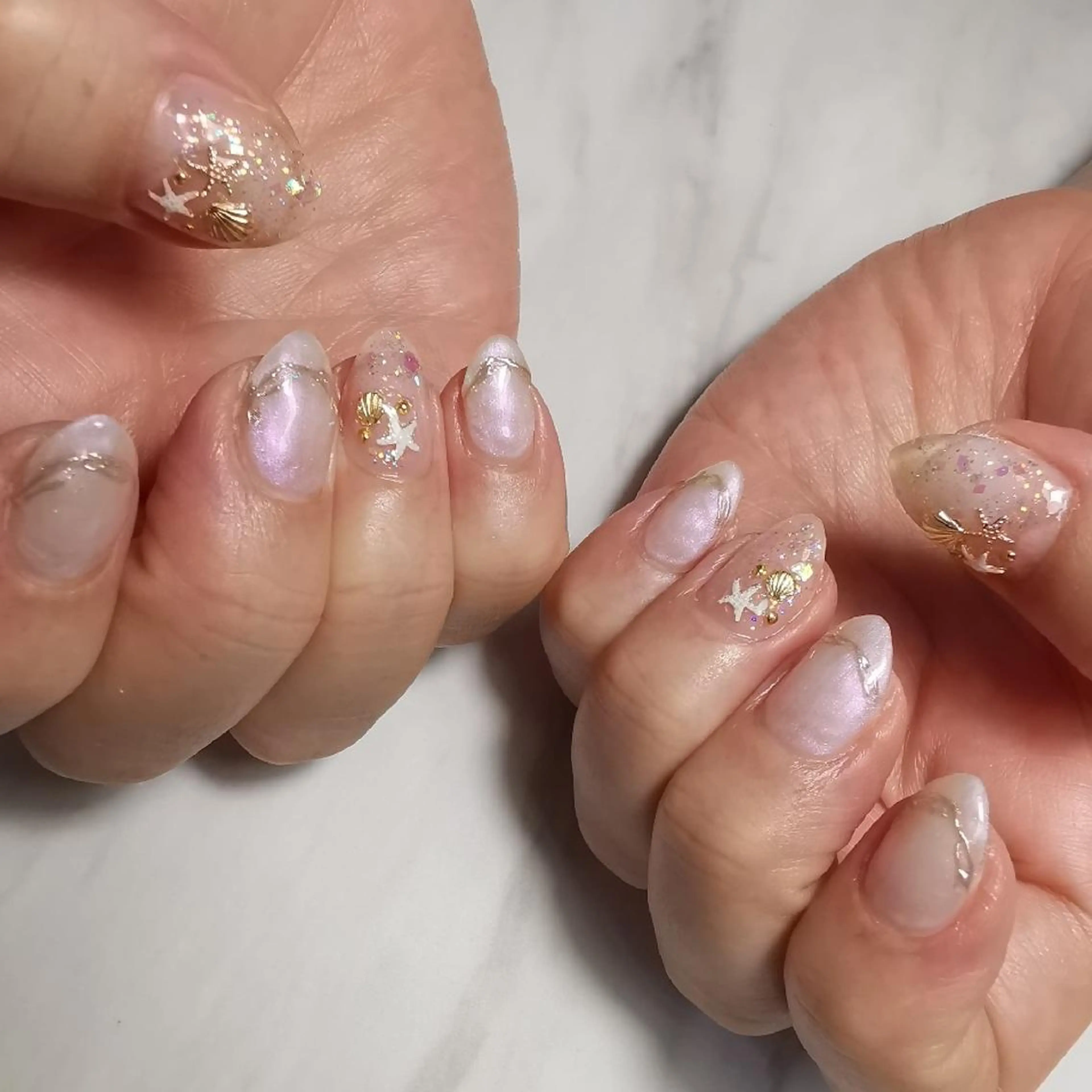 ネイル 夏ネイル ハンドネイル reve あやののネイルデザイン