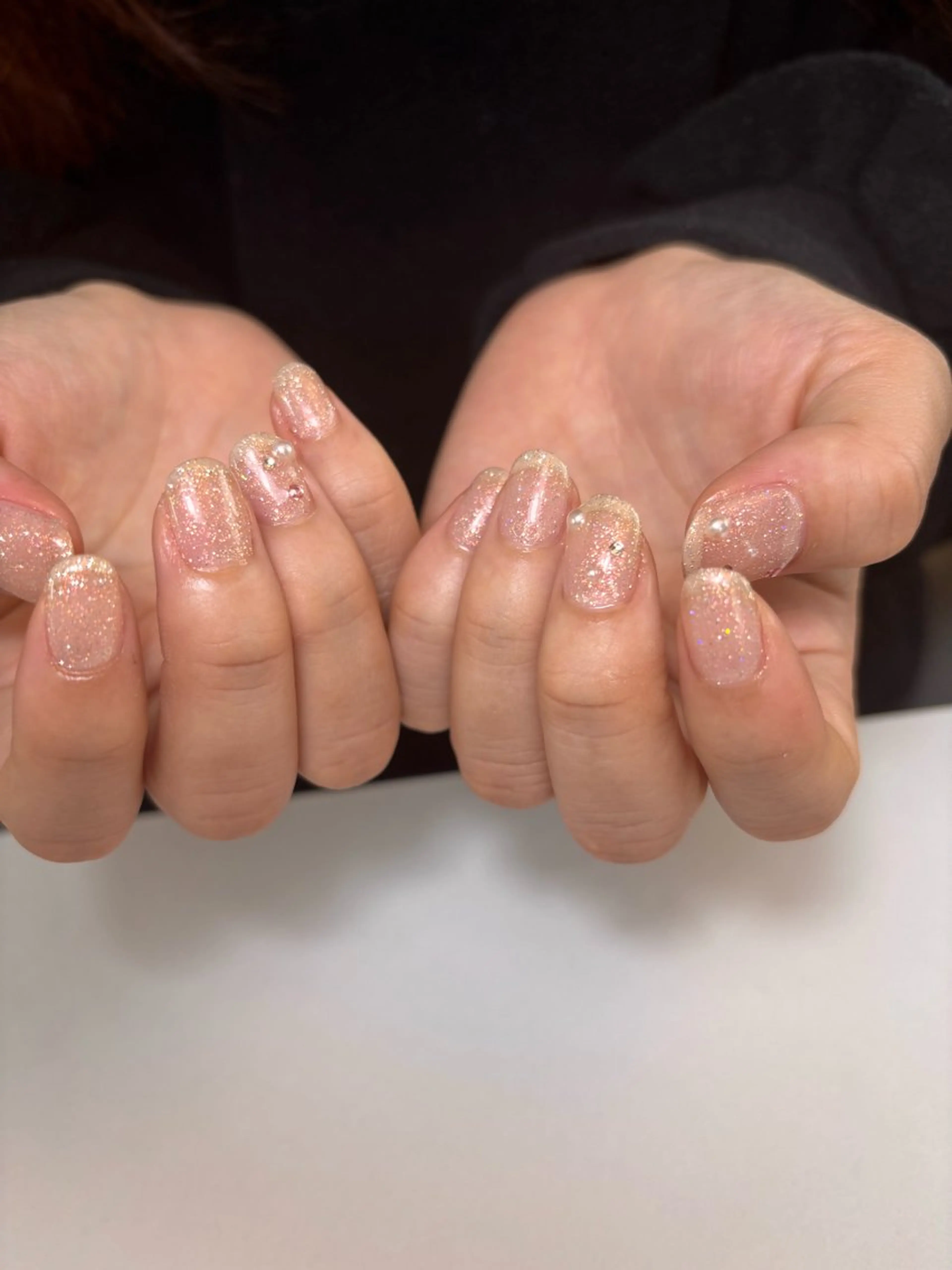 ネイル ラメ(グリッター) ストーンネイル ハンドネイル is.nail 🌷sonokoのネイルデザイン