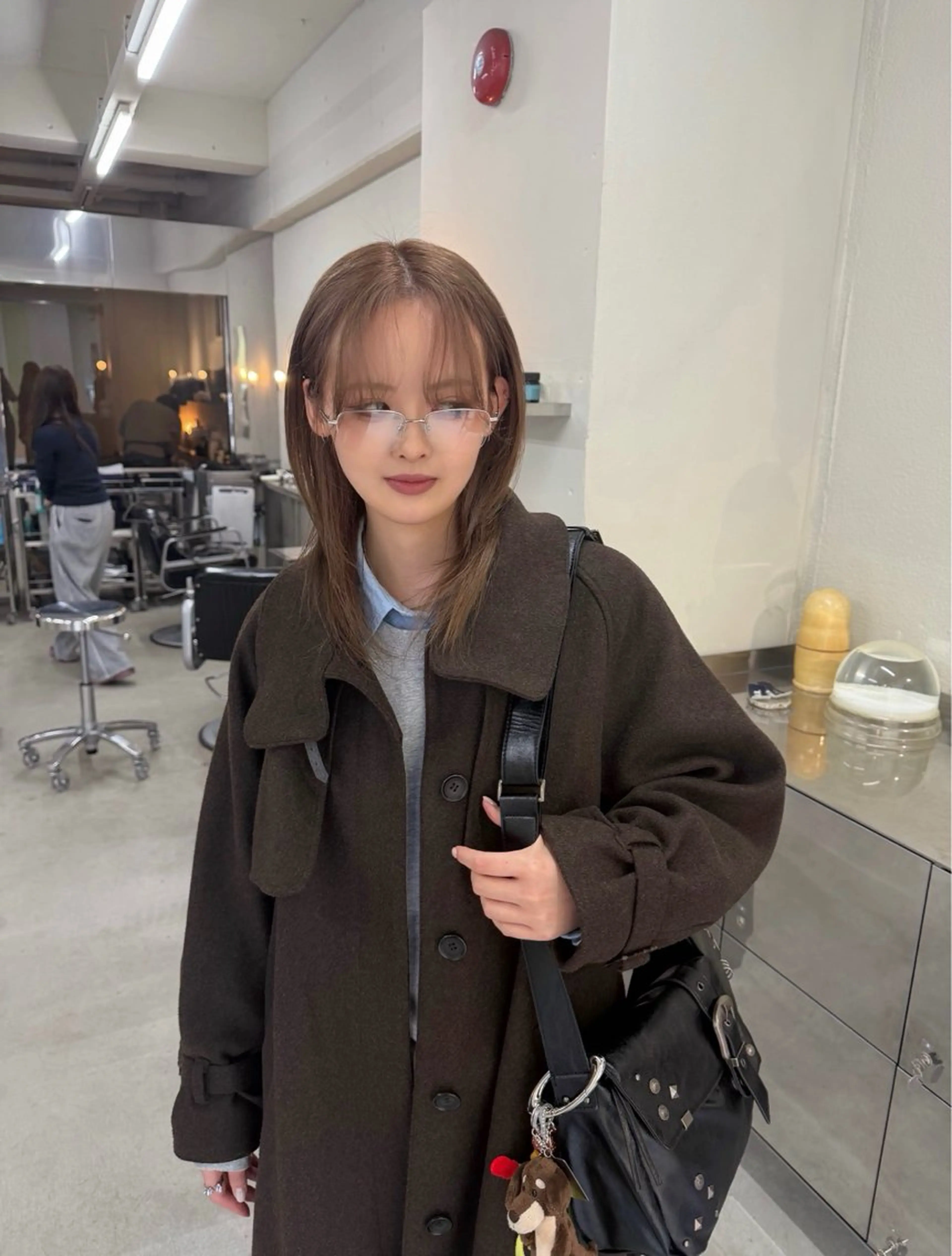 セミロング カラー ブラウンカラー カット ヘアカラー トリートメント Junmi/ﾁｶｼﾂ /堀江のヘアスタイル