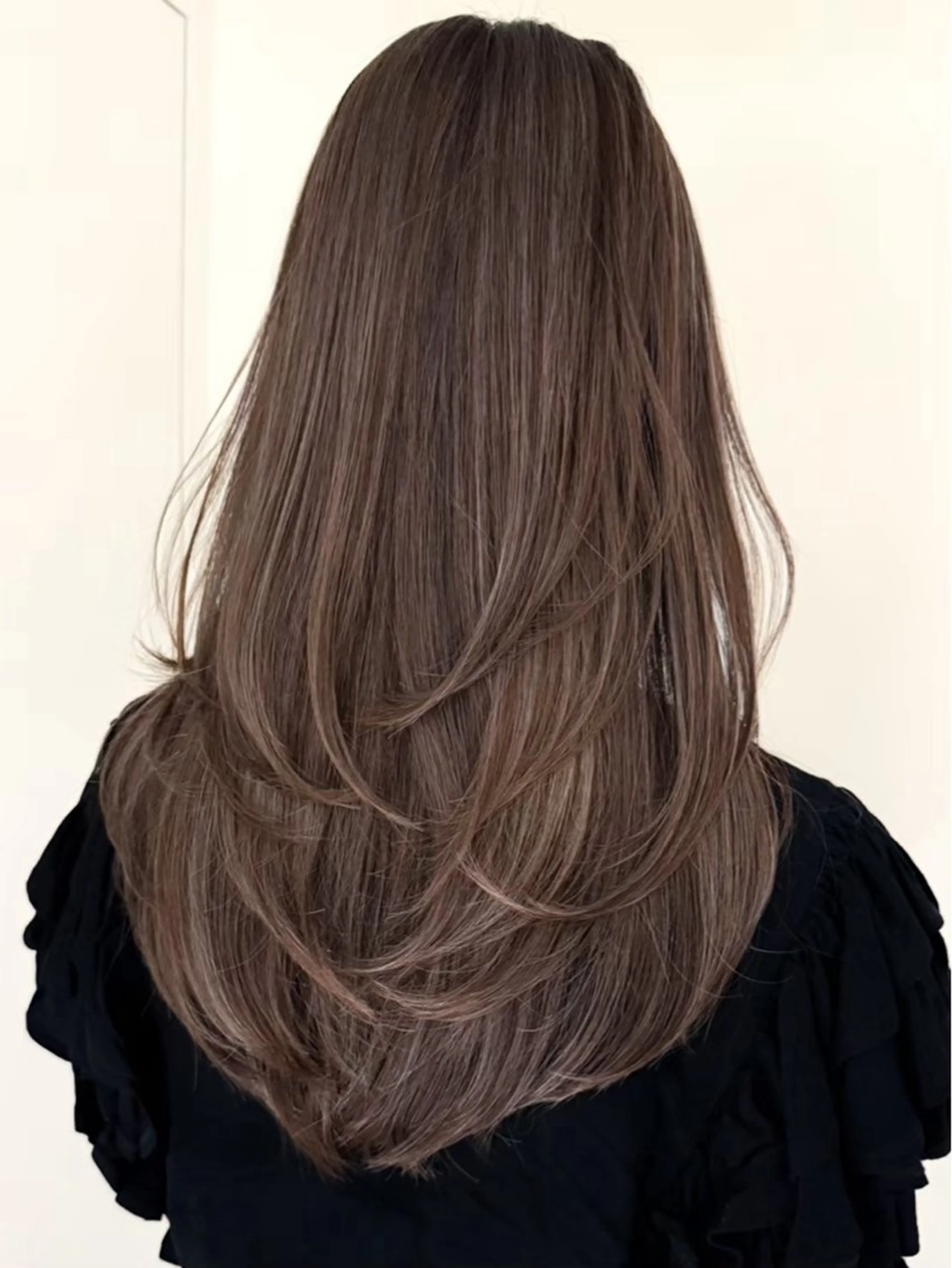 ミディアム カラー ヘアアレンジ ヘアカラー トリートメント 艶カラー ／韓国風カラーのヘアスタイル