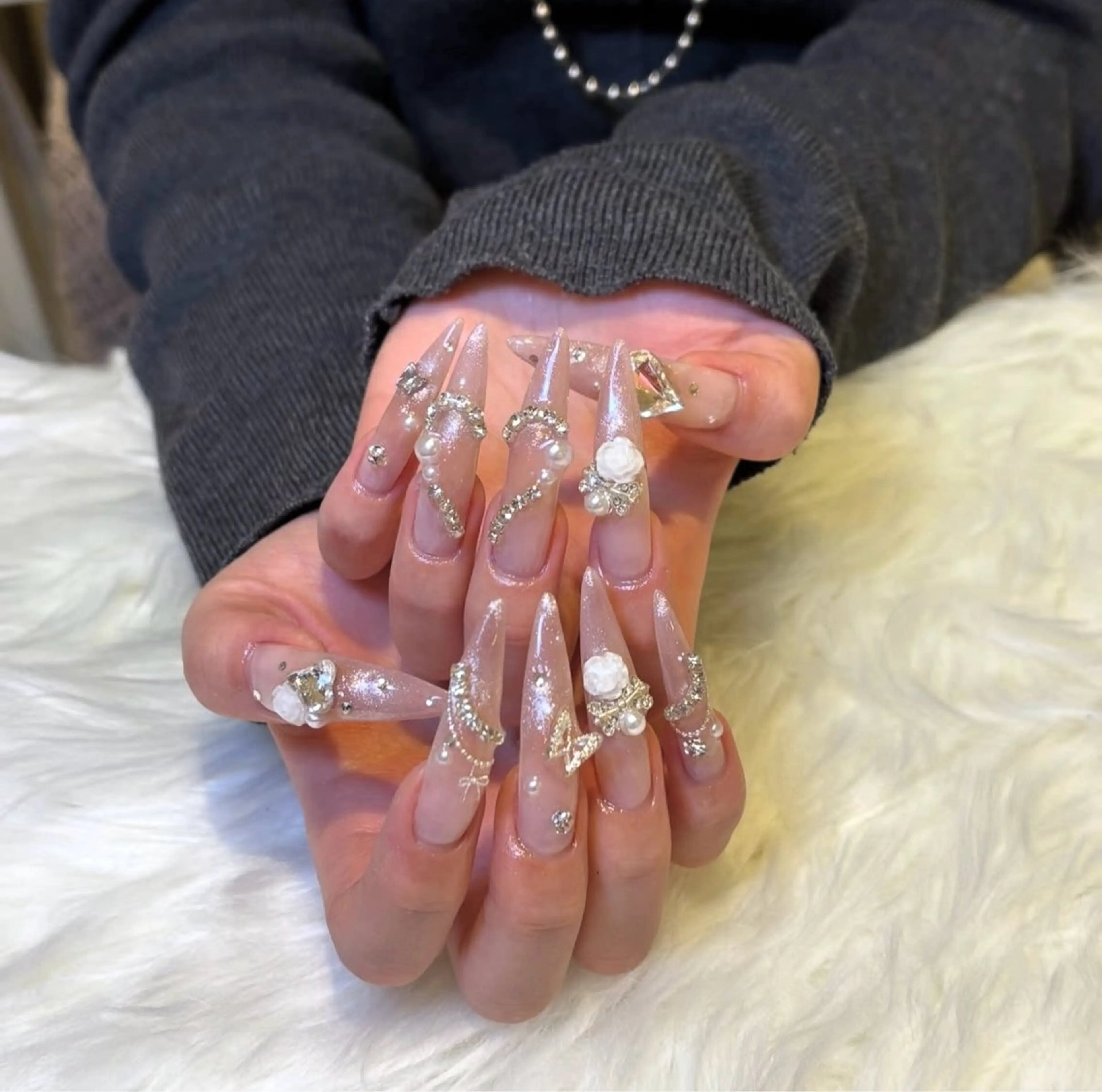 ネイル 韓国ネイル ニュアンスネイル シンプルネイル ワンホンネイル Nihonthy Nail 新宿のネイルデザイン