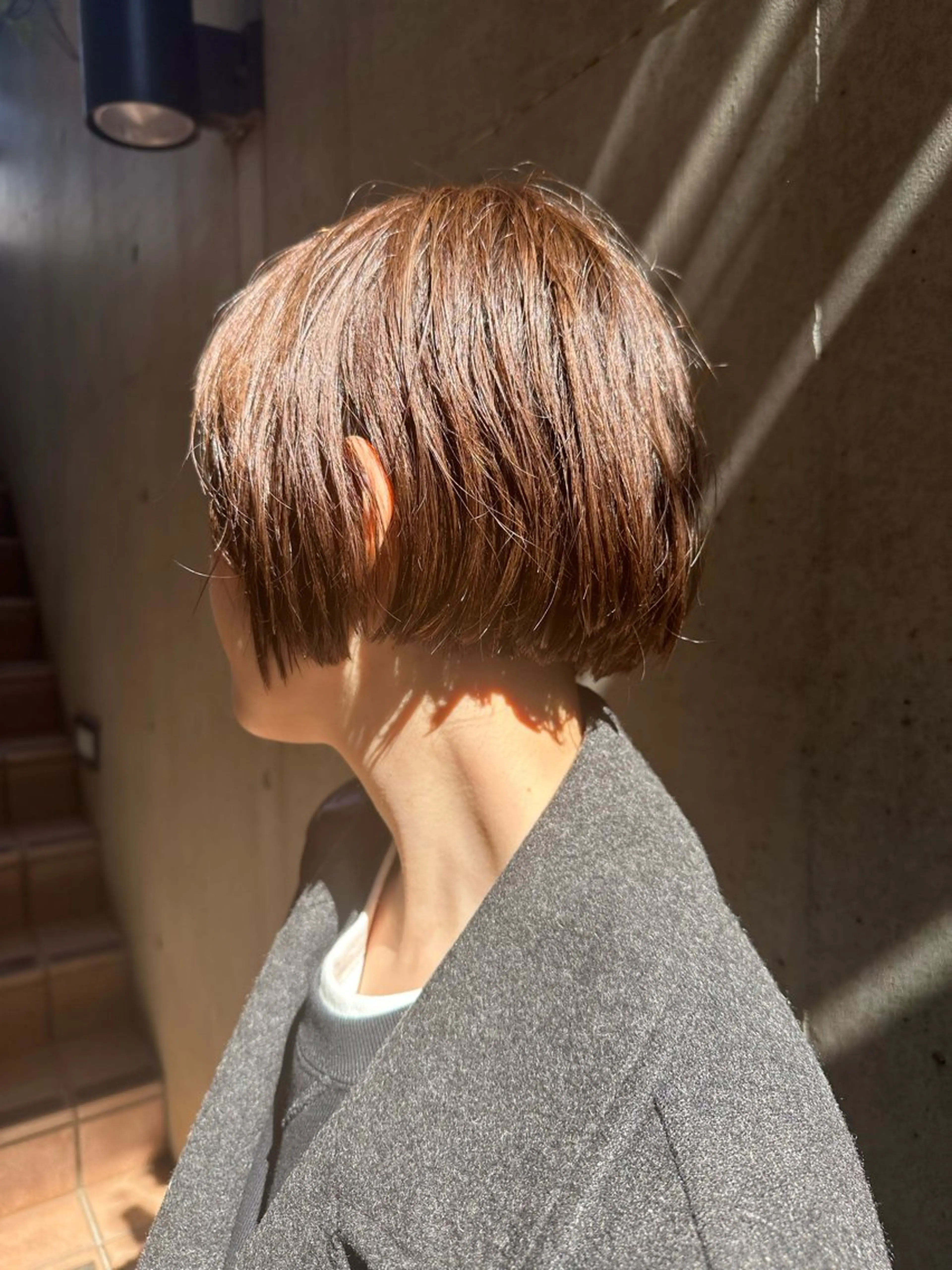 ショート カラー 似合わせカット /パーマ岡本淳平のヘアスタイル