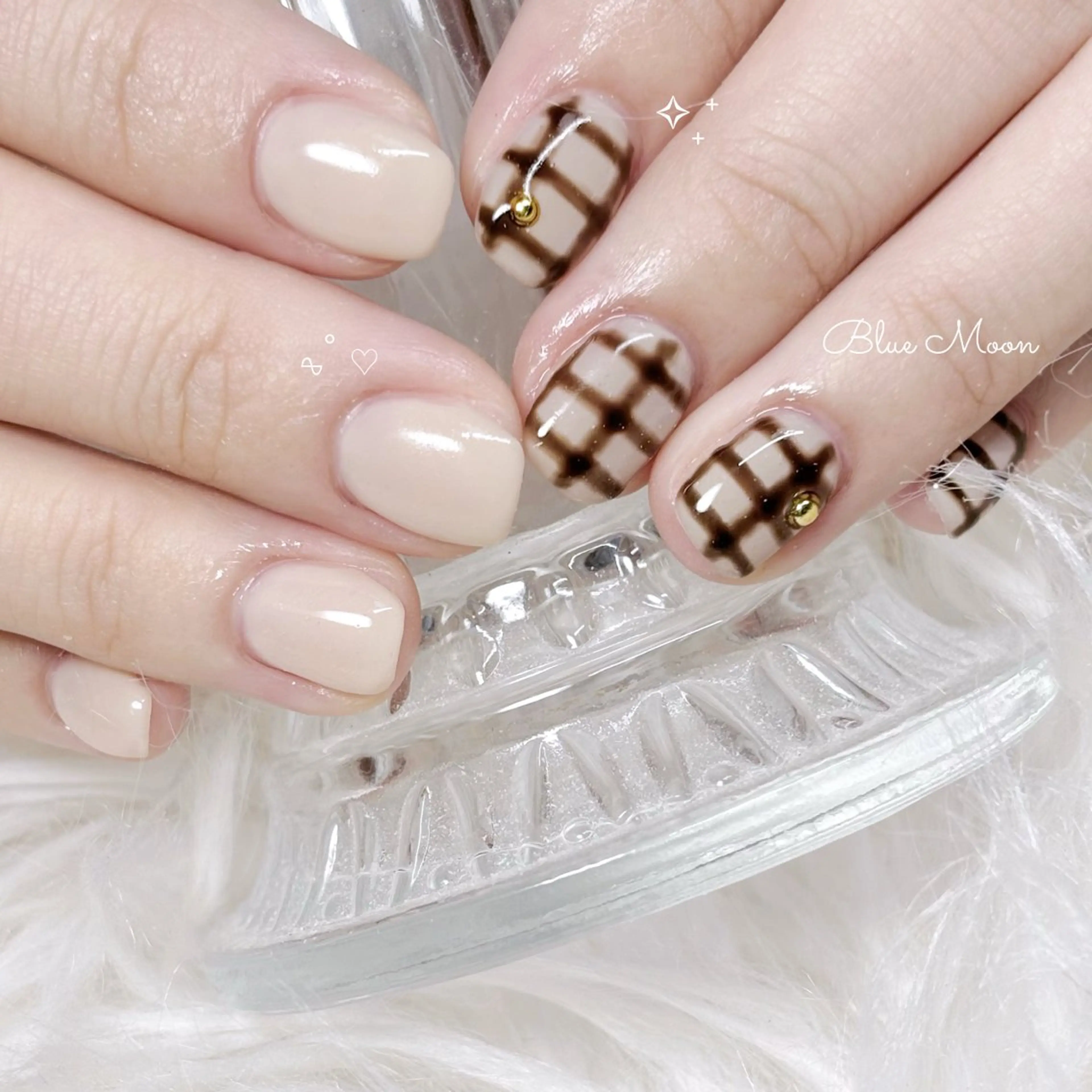 ネイル アートネイル ストーンネイル ハンドネイル フットネイル ハンドケア nail salon Blue Moonのネイルデザイン