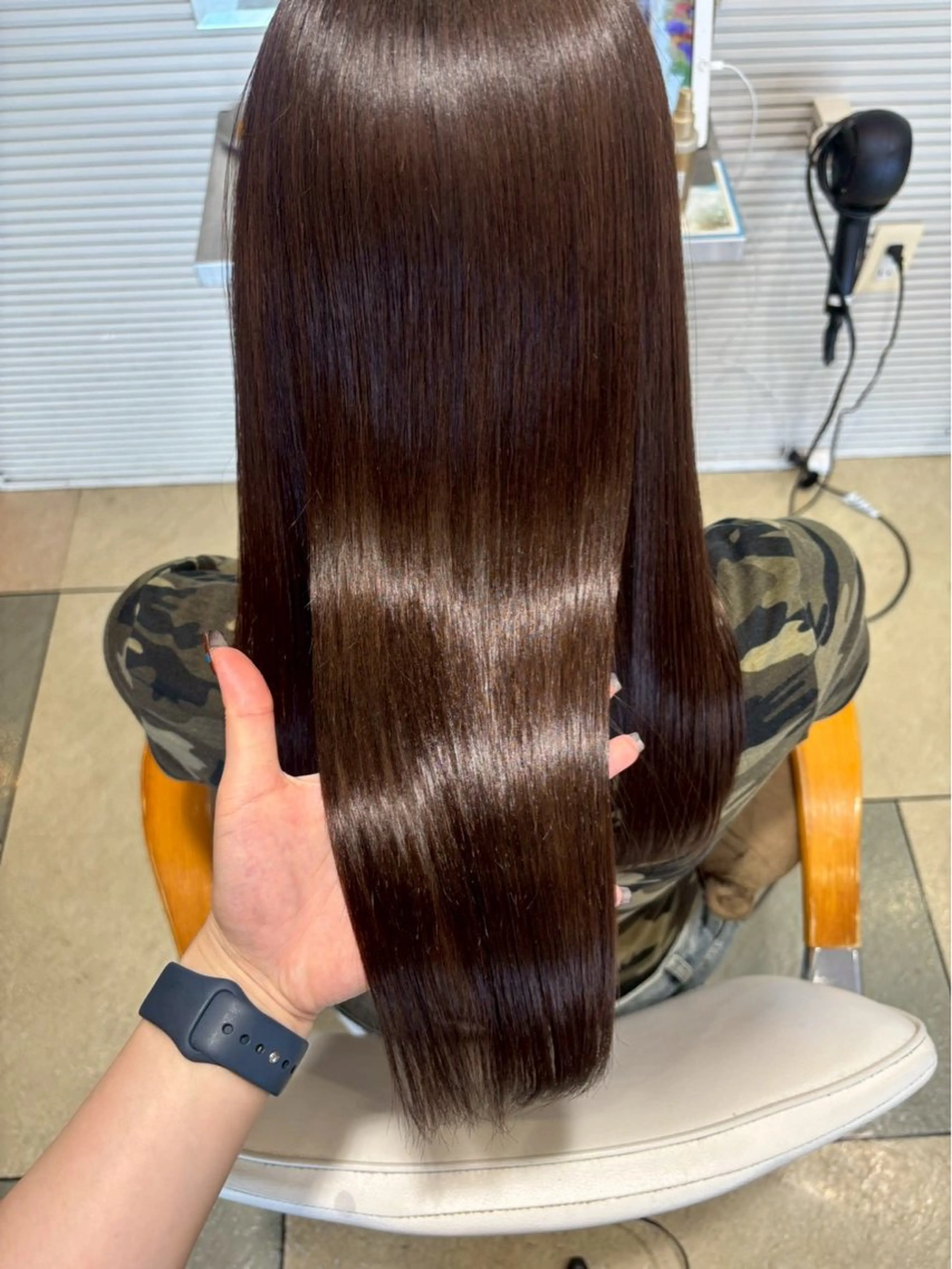 ロング カラー カット ヘアカラー トリートメント ブリーチなし艶カラー /いくののヘアスタイル