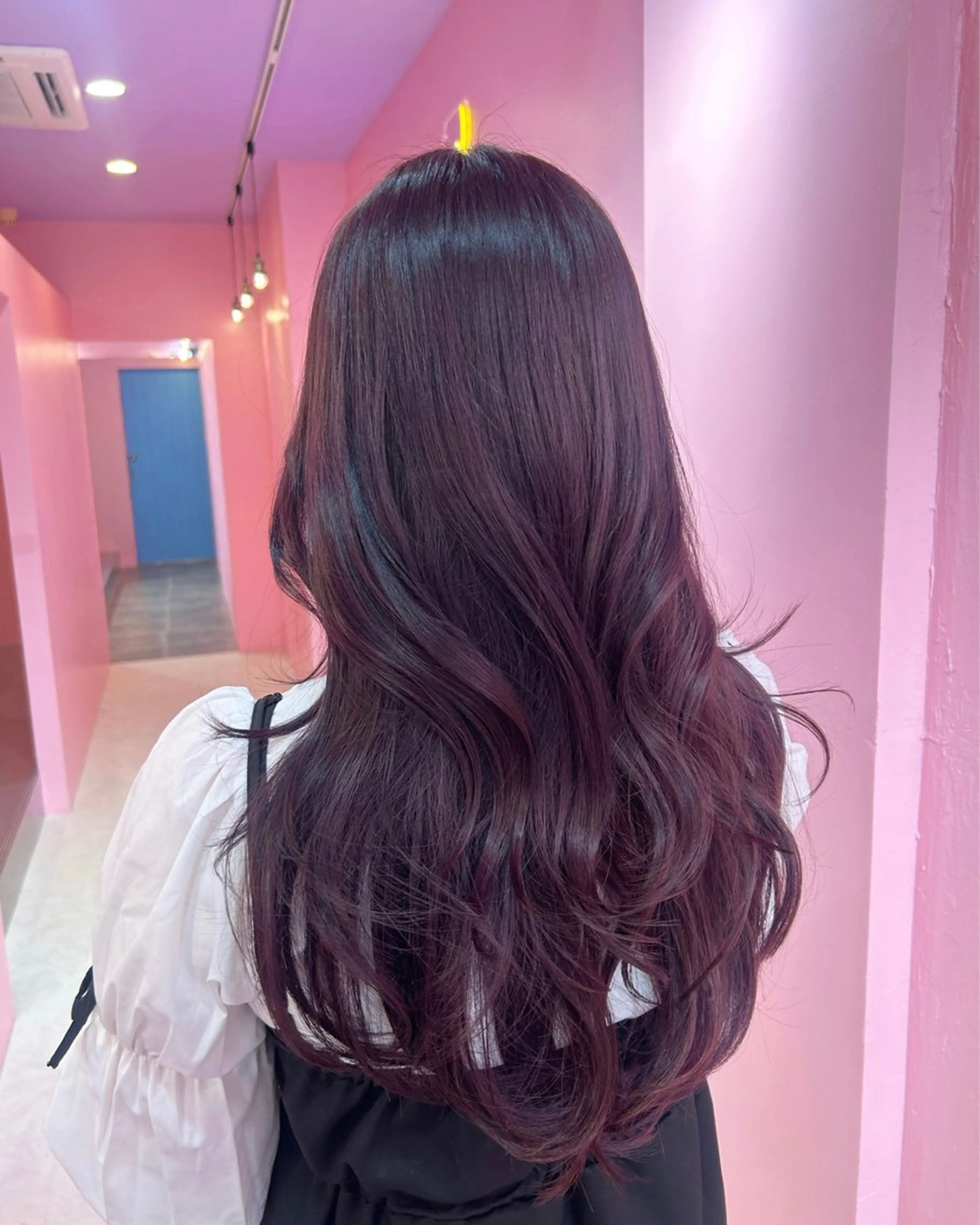 セミロング 韓国風ヘア 植田 彩加のヘアスタイル