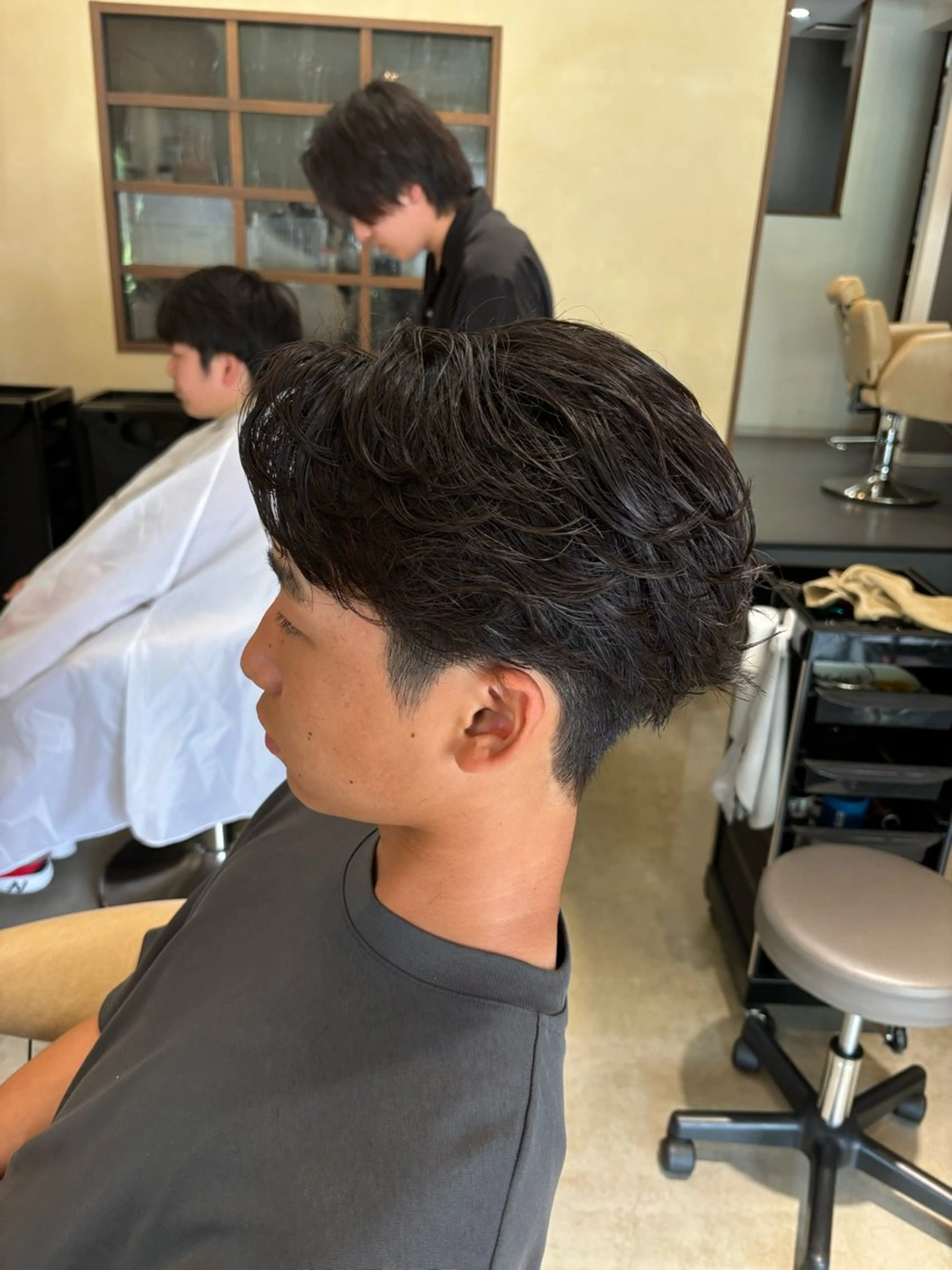 ショート メンズ カット パーマ 鹿児島 TSUBASAのヘアスタイル