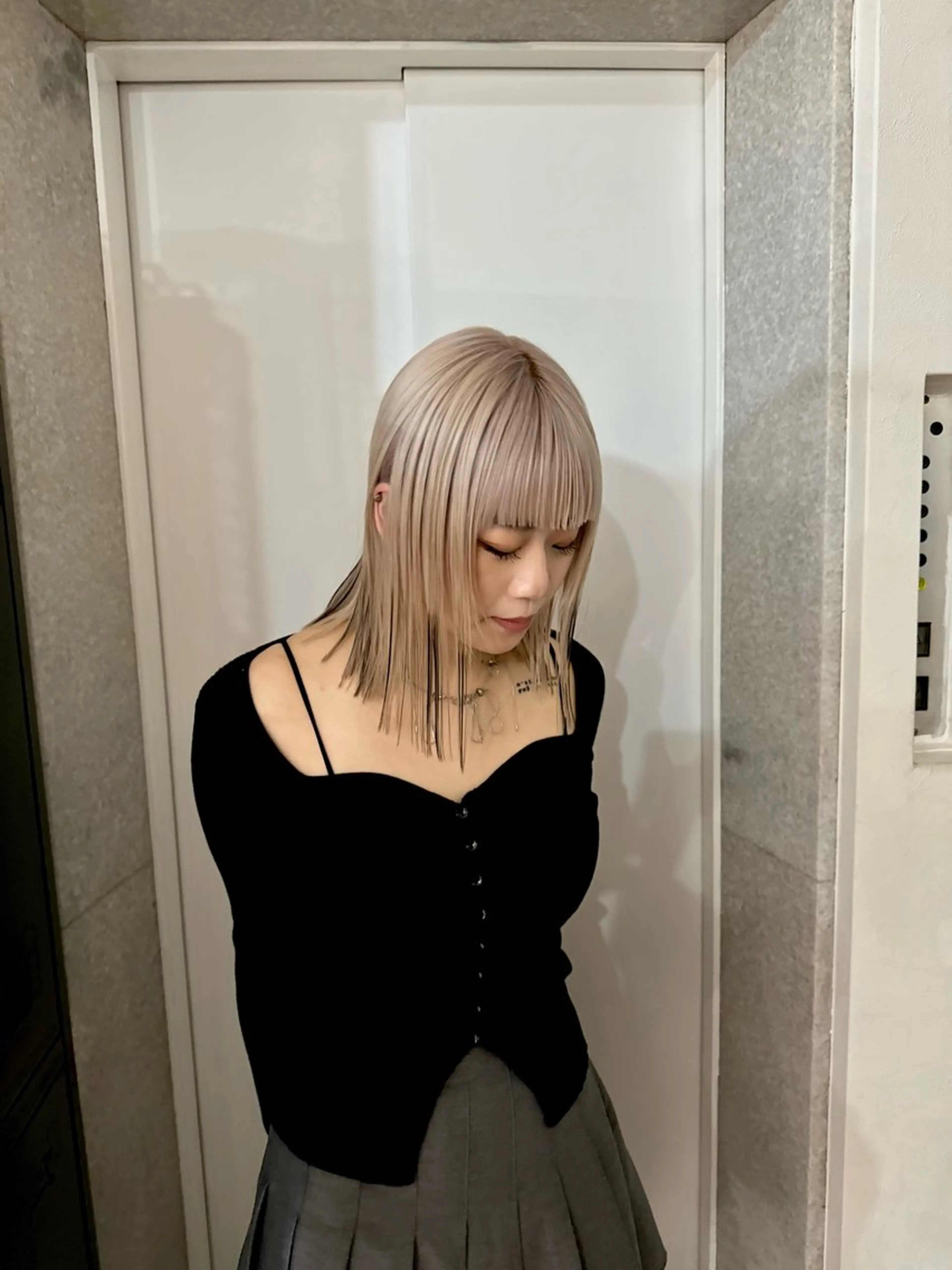 ミディアム ヘアカラー ハッシュカット🎀 MIYU💖のヘアスタイル