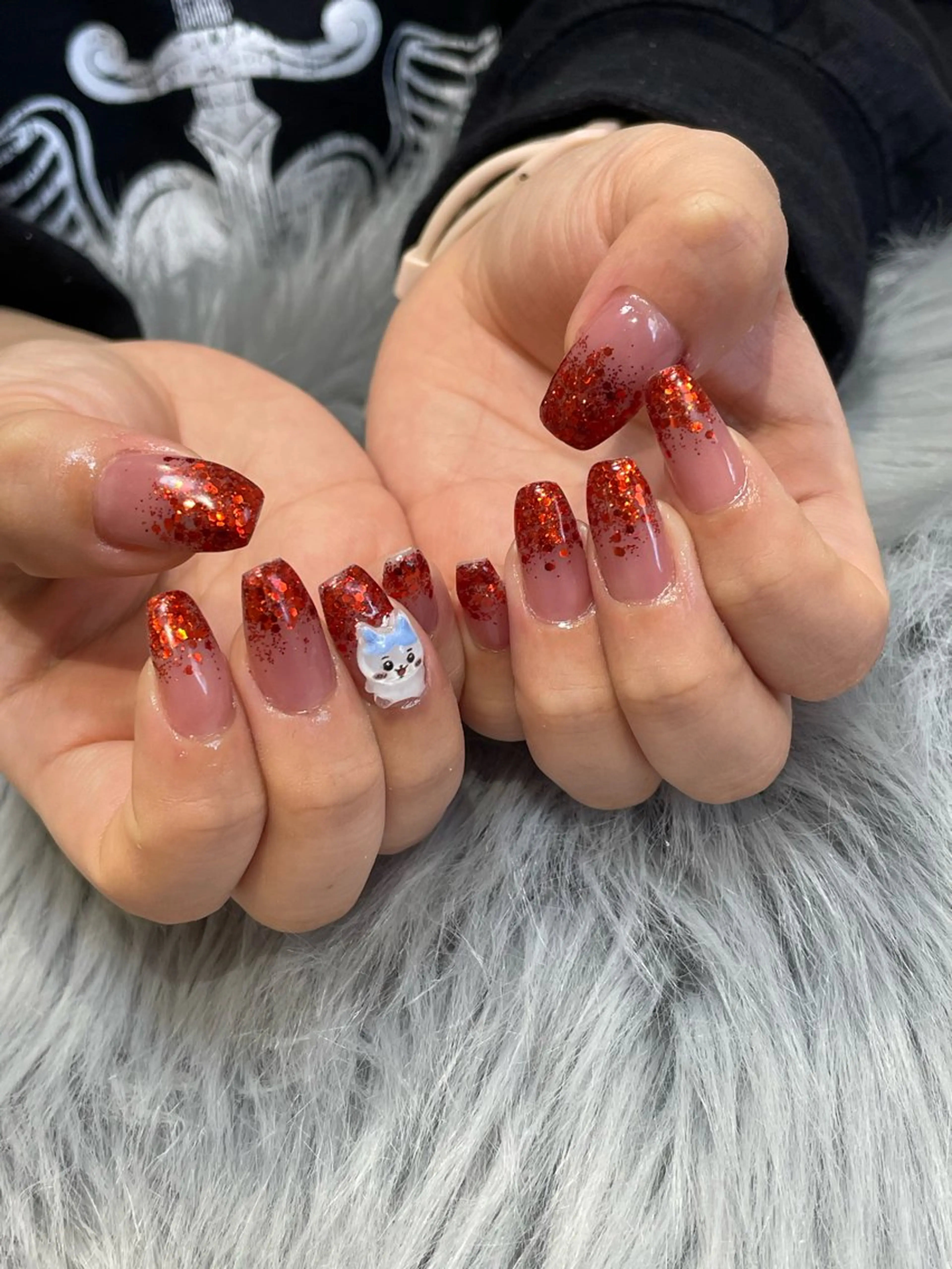 ネイル ラメ(グリッター) ハンドネイル RICO NAIL所属・RICO Nail パーツつけ放題🌈のネイルデザイン