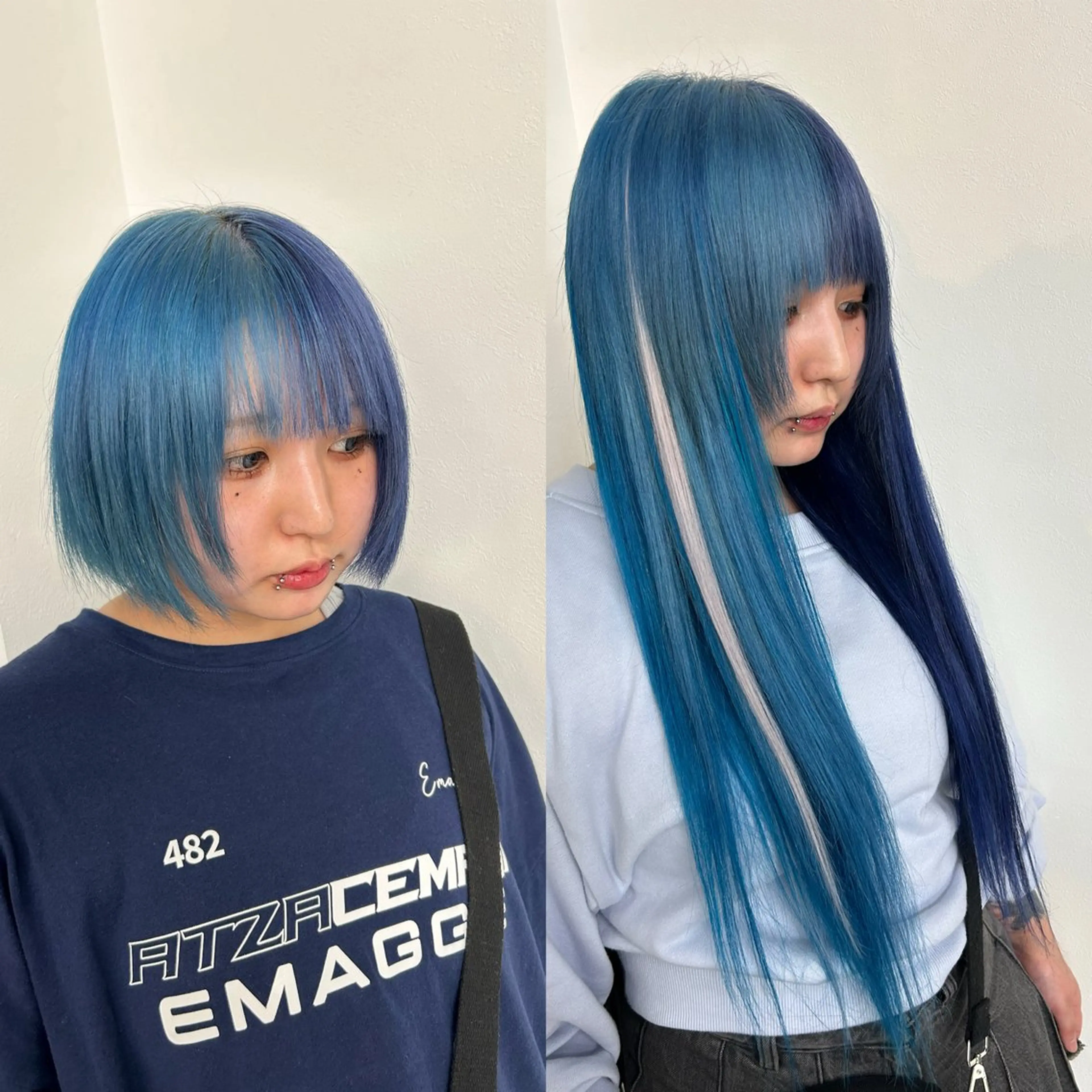 ロング カラー ヘアアレンジ シールエクステ バレイヤージュ ハイライトカラー ボブ エクステ レイヤー/エクステ alpha下妻のヘアスタイル