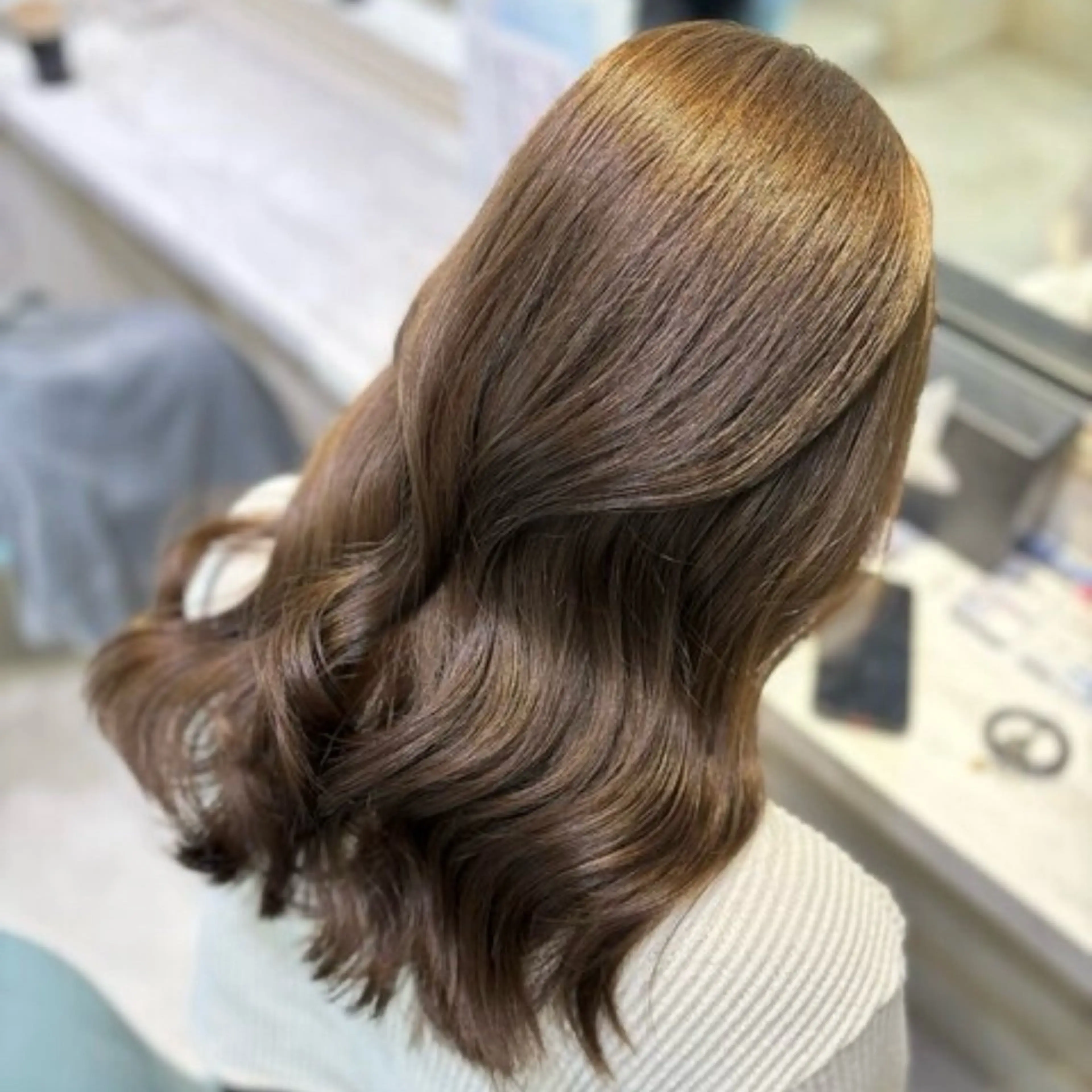 🫒オリーブ系限定メニュー🫒ブリーチなしダブルカラー+1stepトリートメントの写真