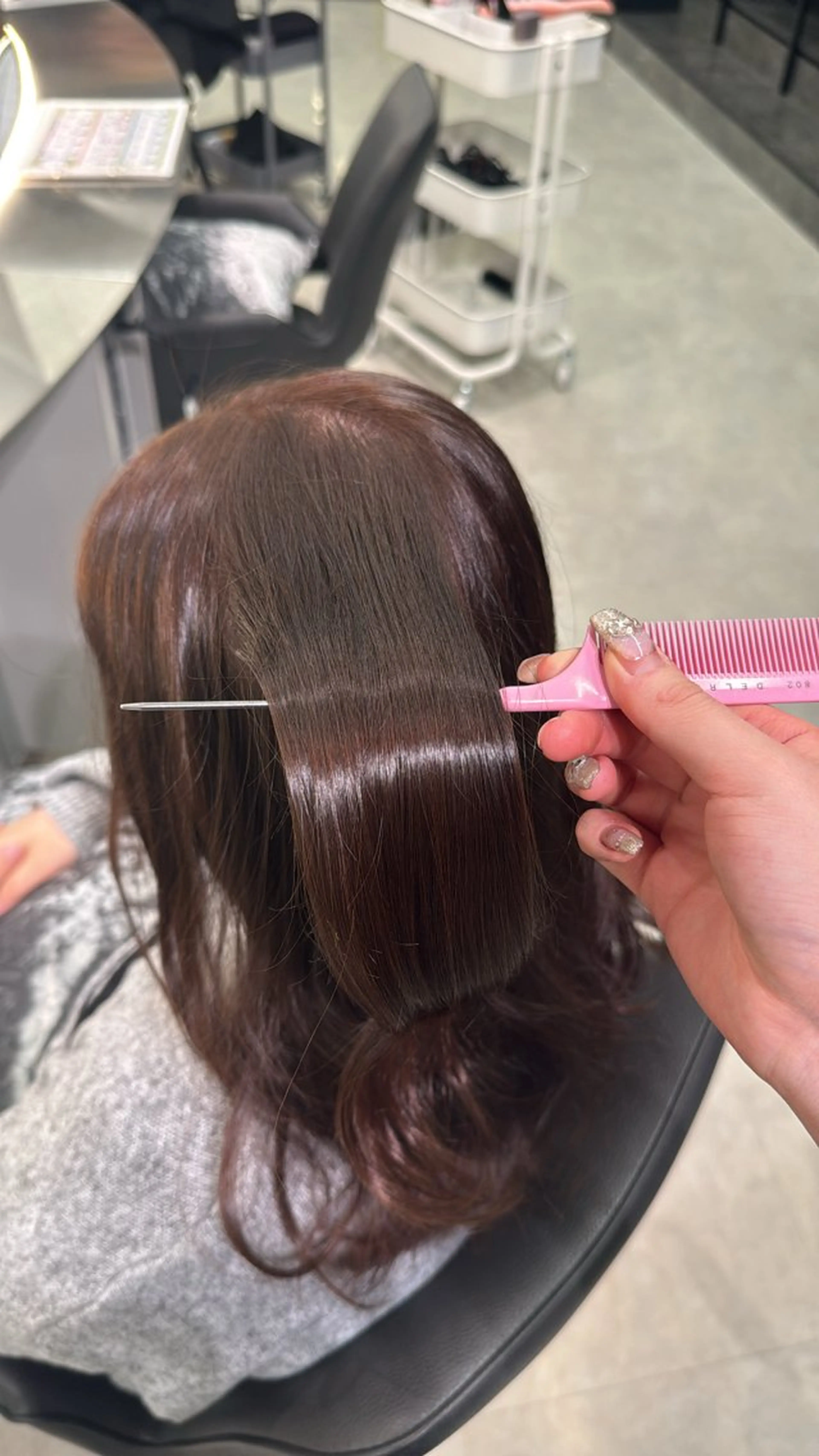 ミディアム カラー ozaki renaのヘアスタイル