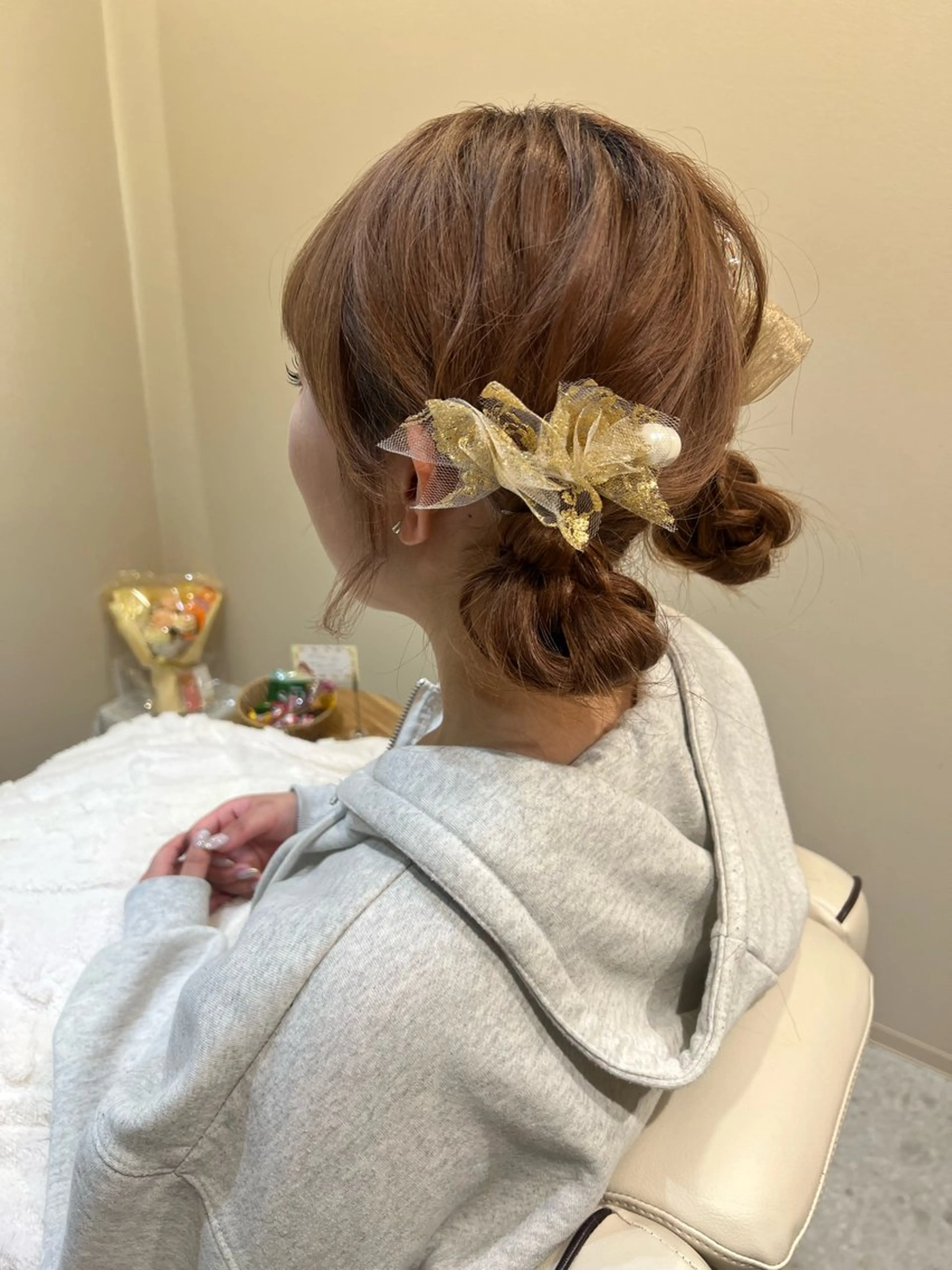 セミロング 卒業式のヘアスタイル ヘアセット private salon  sill所属・🫧ツヤ髪個室美容室 安食茉莉🫧のヘアスタイル