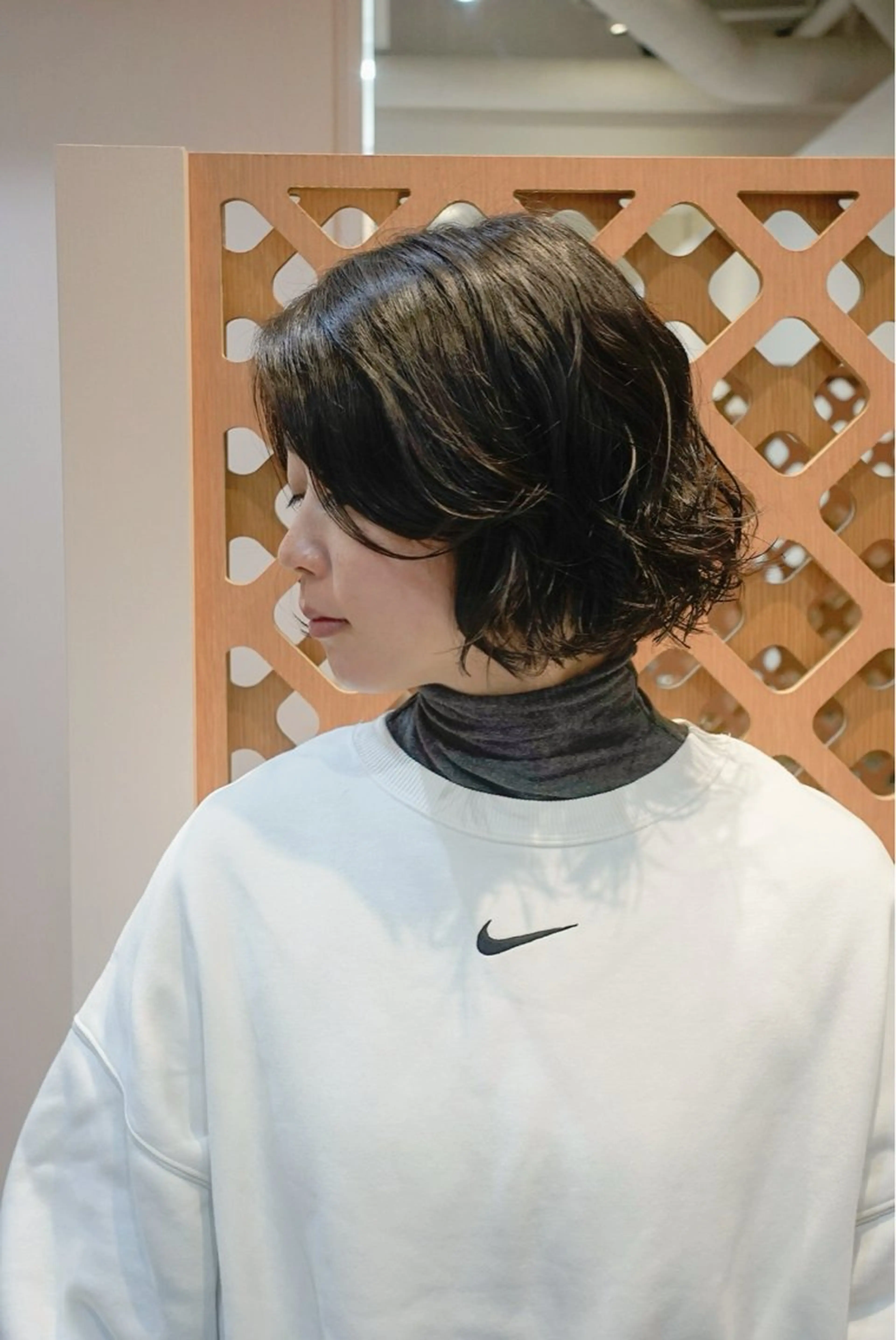 ショート パーマ ボブレイヤー ボブ レイヤーカット カット パーマ 川間 将彦のヘアスタイル