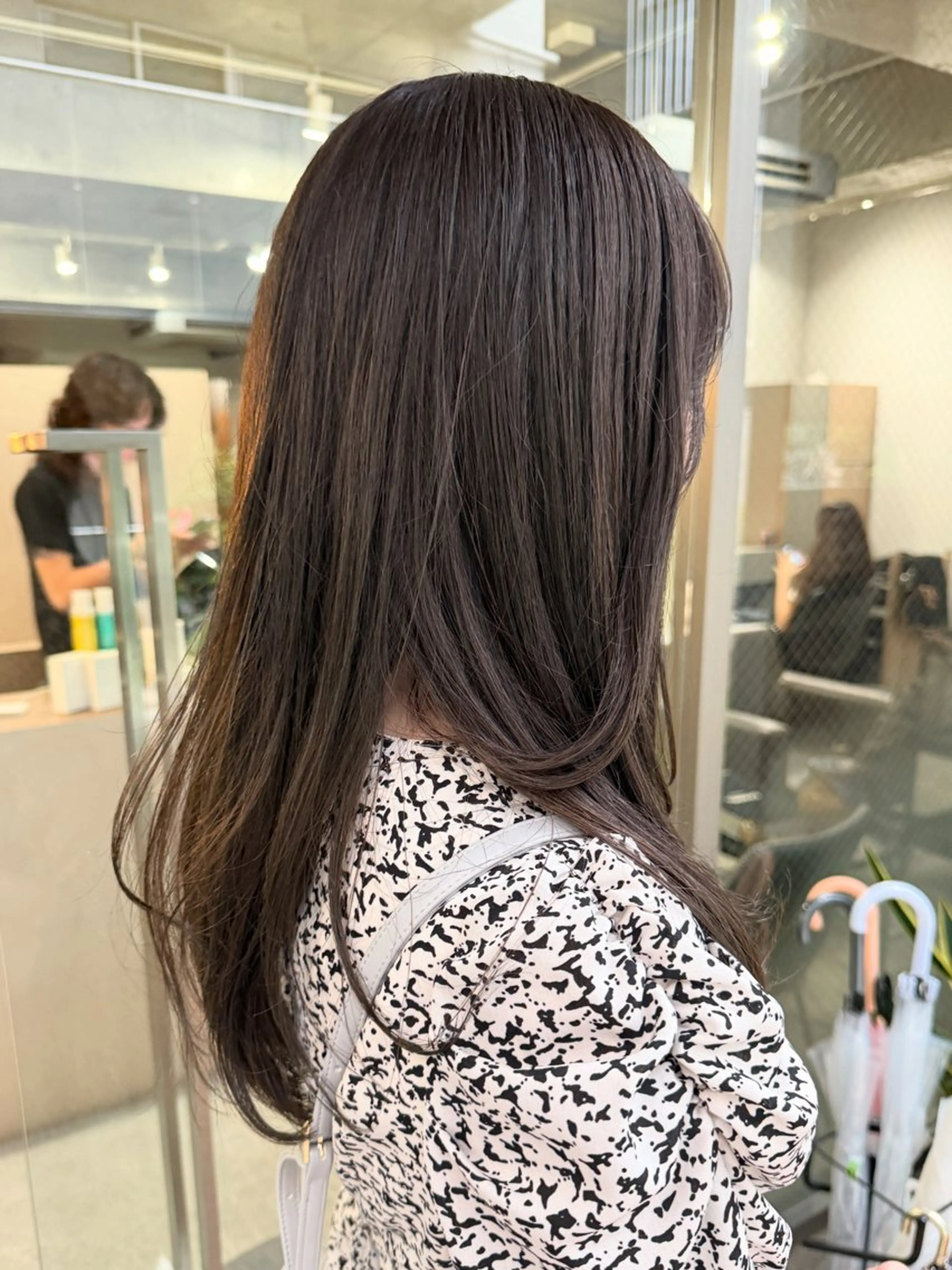 ロング カラー カット ヘアカラー 表参道🌿赤み消し カラー/チナツのヘアスタイル
