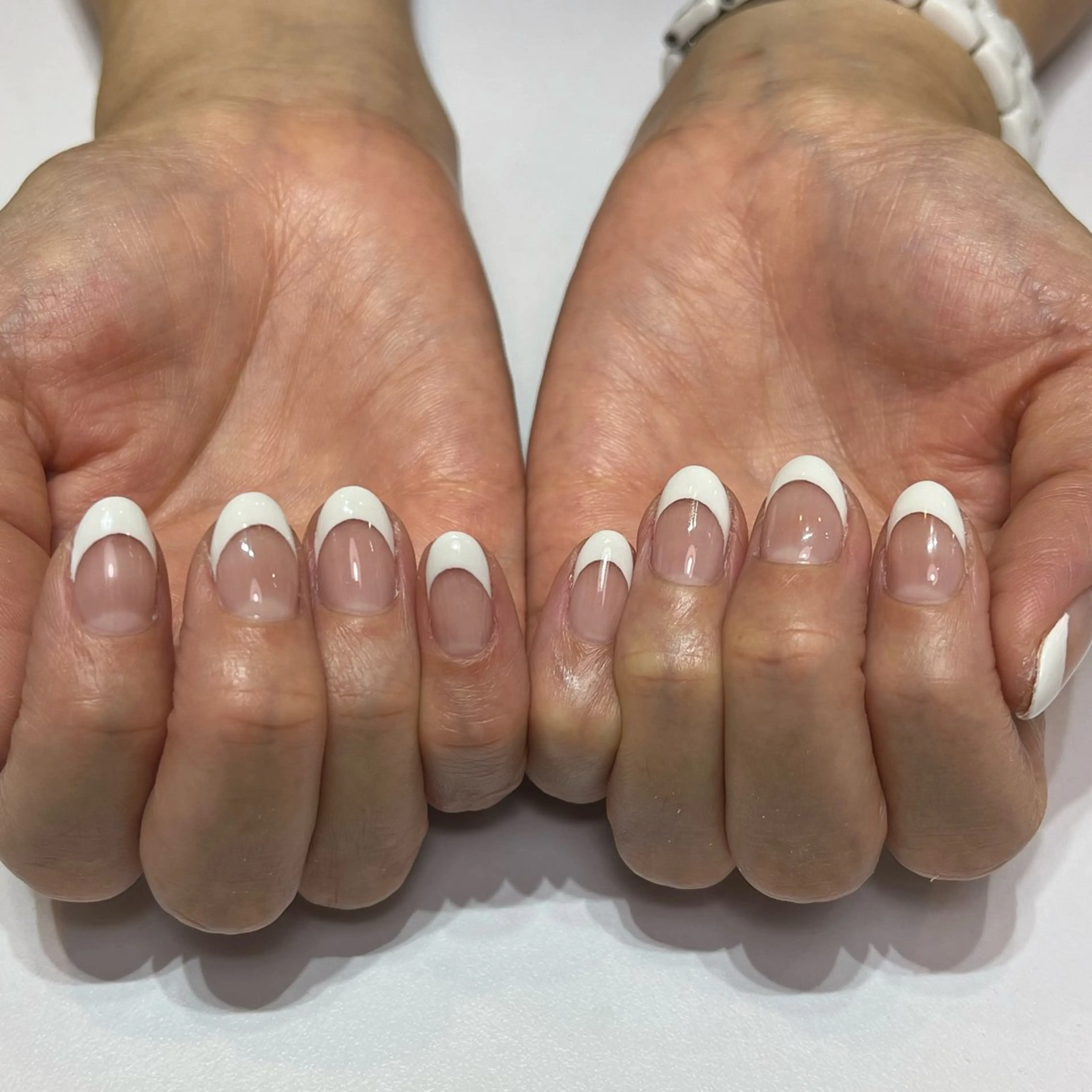 初回オフ無料🤍フレンチネイル🤍根元クリアのみ※持ち込みアートは対象外です※の写真