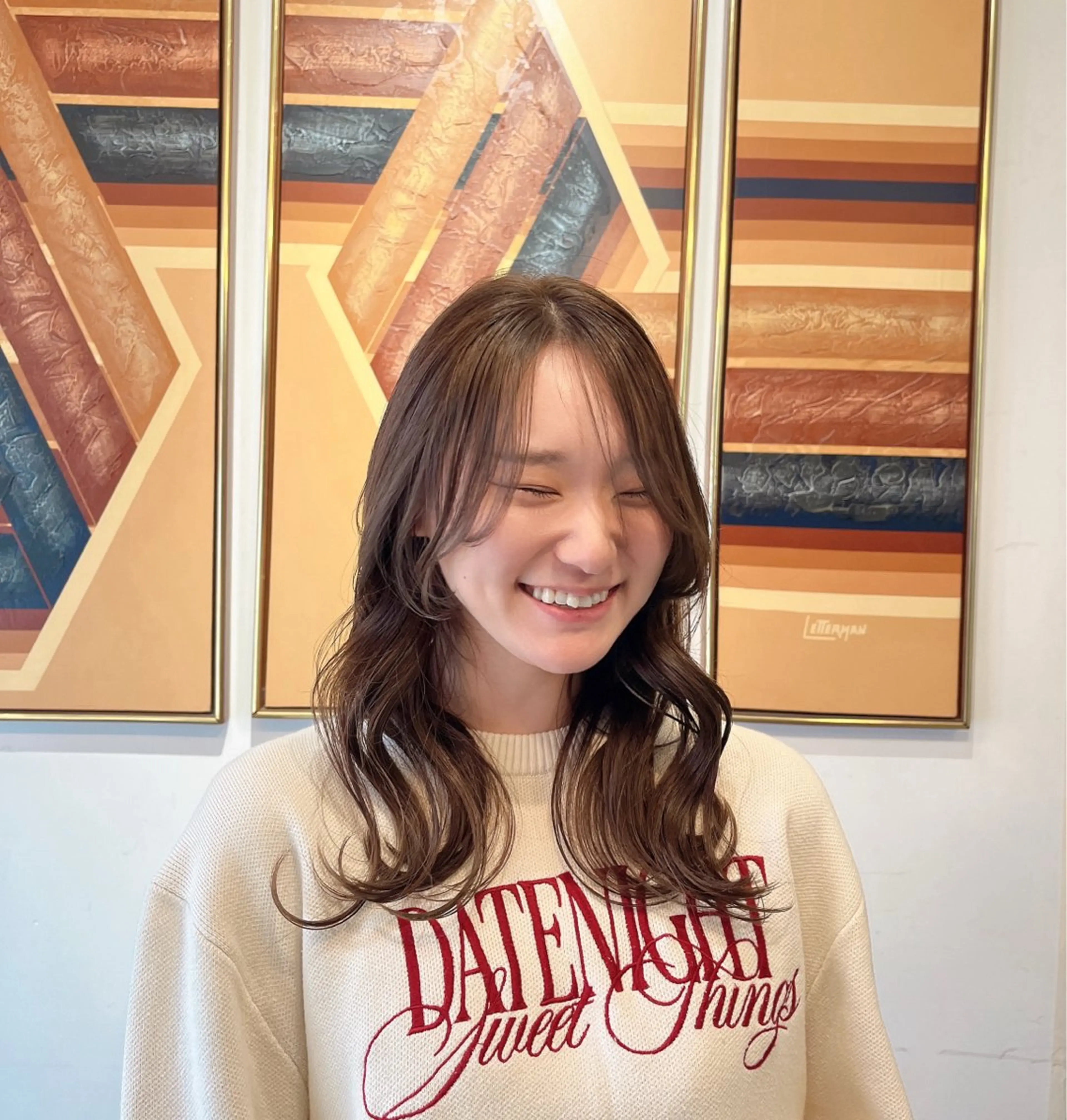 ロング カラー カット ヘアカラー トリートメント sign hair 鈴木 りん🍓のヘアスタイル